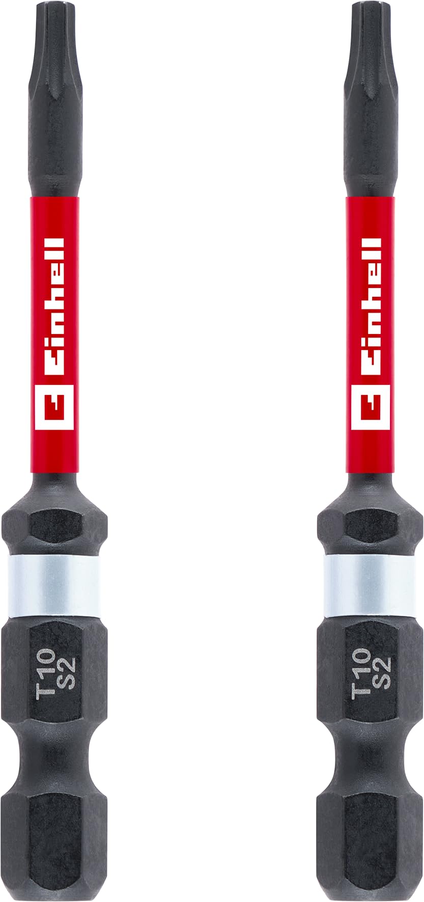 einhell-impact-bits-doppel-torsion-2-tlg-60-mm-t10-e-6-3-schaft-s2-stahl image 1