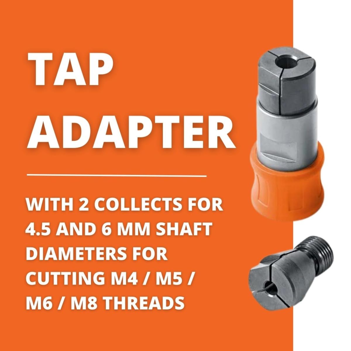 fein-gewindebohr-adapter-mit-2-spannzangen-m4-m8-quickin-kompatibel image 2