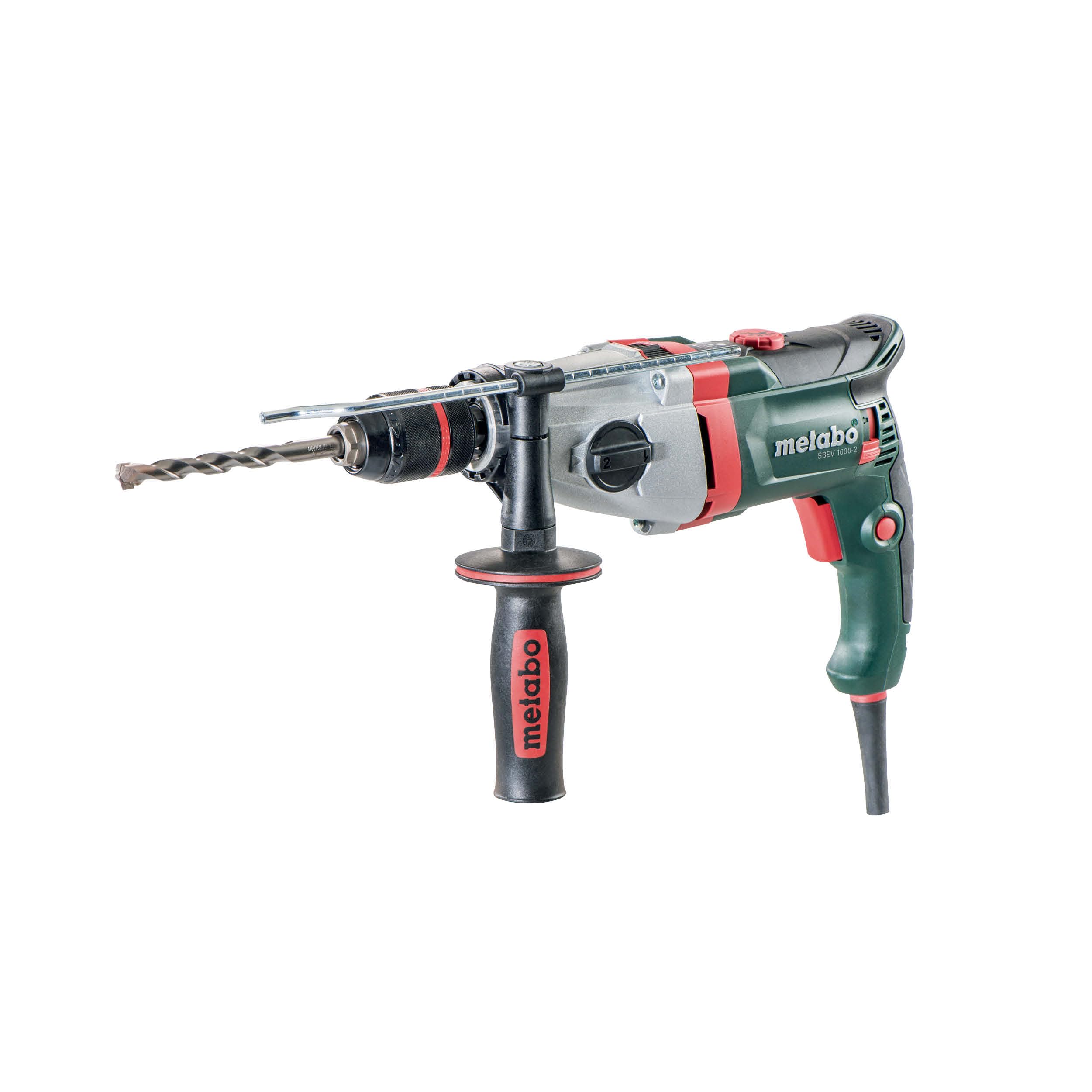 metabo-schlagbohrmaschine-sbev-1000-2-1-010-w-bohrmaschine-mit-zweigang-getriebe image 1