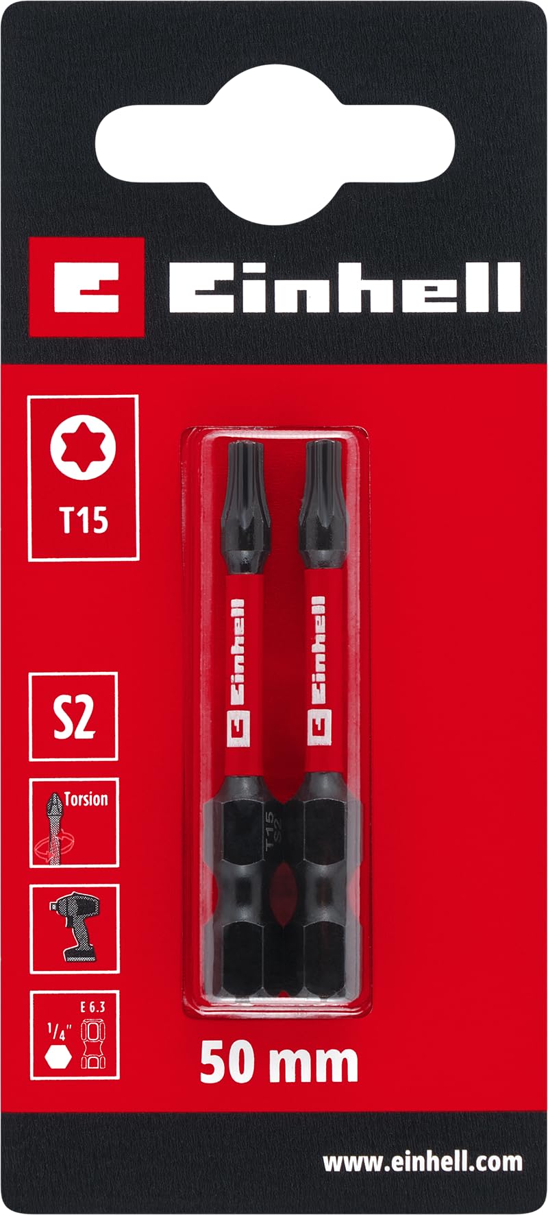 einhell-impact-bits-2-tlg-50-mm-t15-s2-stahl-torsionszone-c-6-3-schaft-roter-far image 2