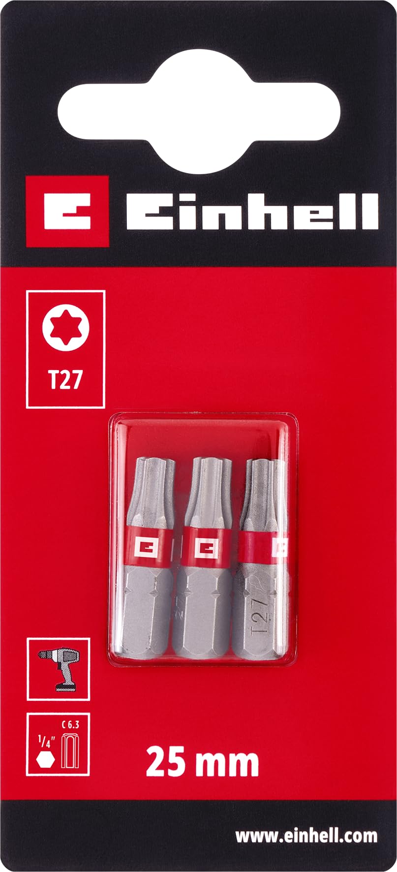 original-einhell-standard-bit-set-3-teilig-25-mm-t27-chrom-vanadium-c-6-3-schaft image 2