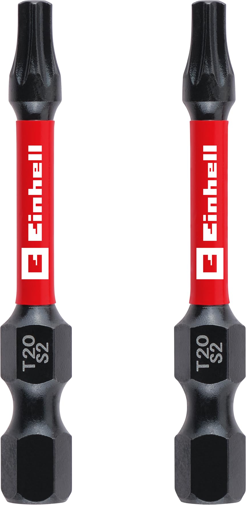 original-einhell-impact-bits-2-teilig-50-mm-t20-s2-stahl-mit-torsionszone-und-c- image 1
