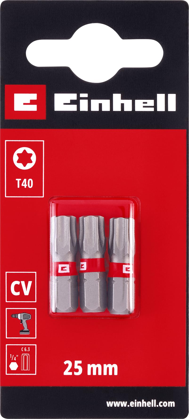 original-einhell-standard-bit-set-3-teilig-25-mm-t40-chrom-vanadium-c-6-3-schaft image 2