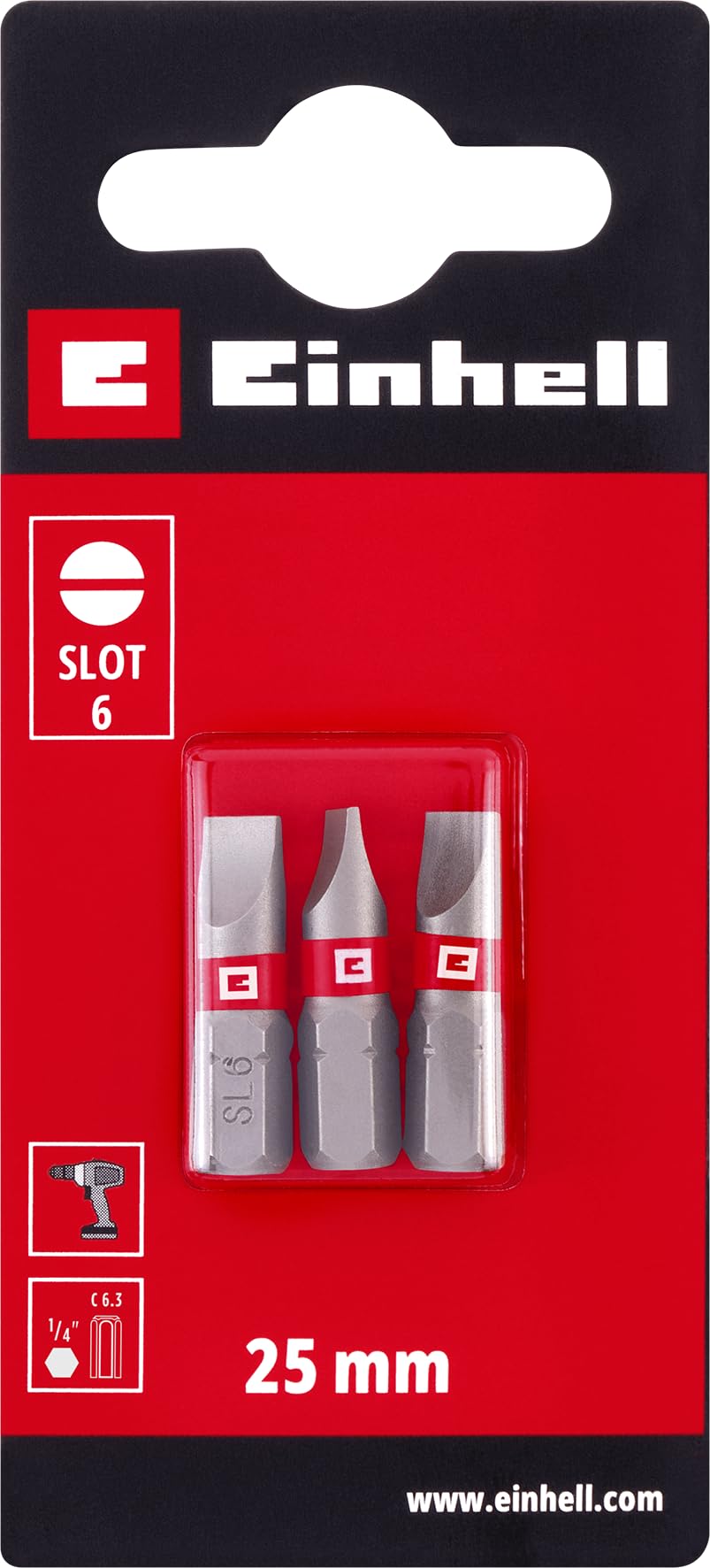 original-einhell-standard-bits-3-tlg-25-mm-slot-6-chrom-vanadium-c-6-3-schaft-ro image 2