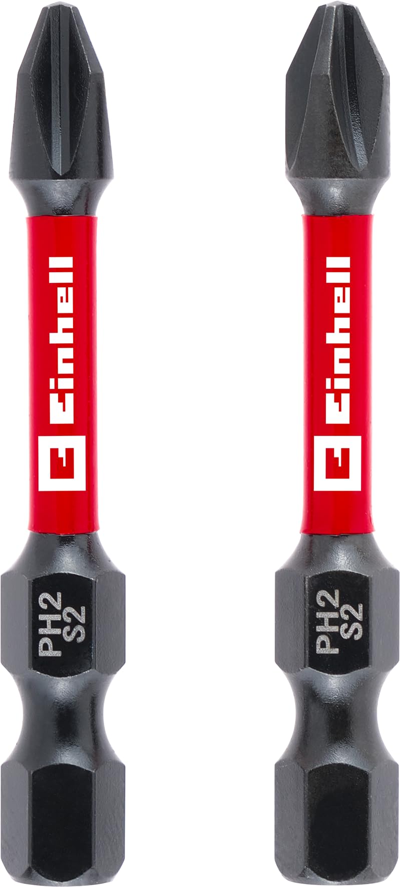 einhell-impact-bits-2-teilig-50-mm-ph2-s2-stahl-mit-torsionszone-c-6-3-1-4-zoll- image 1