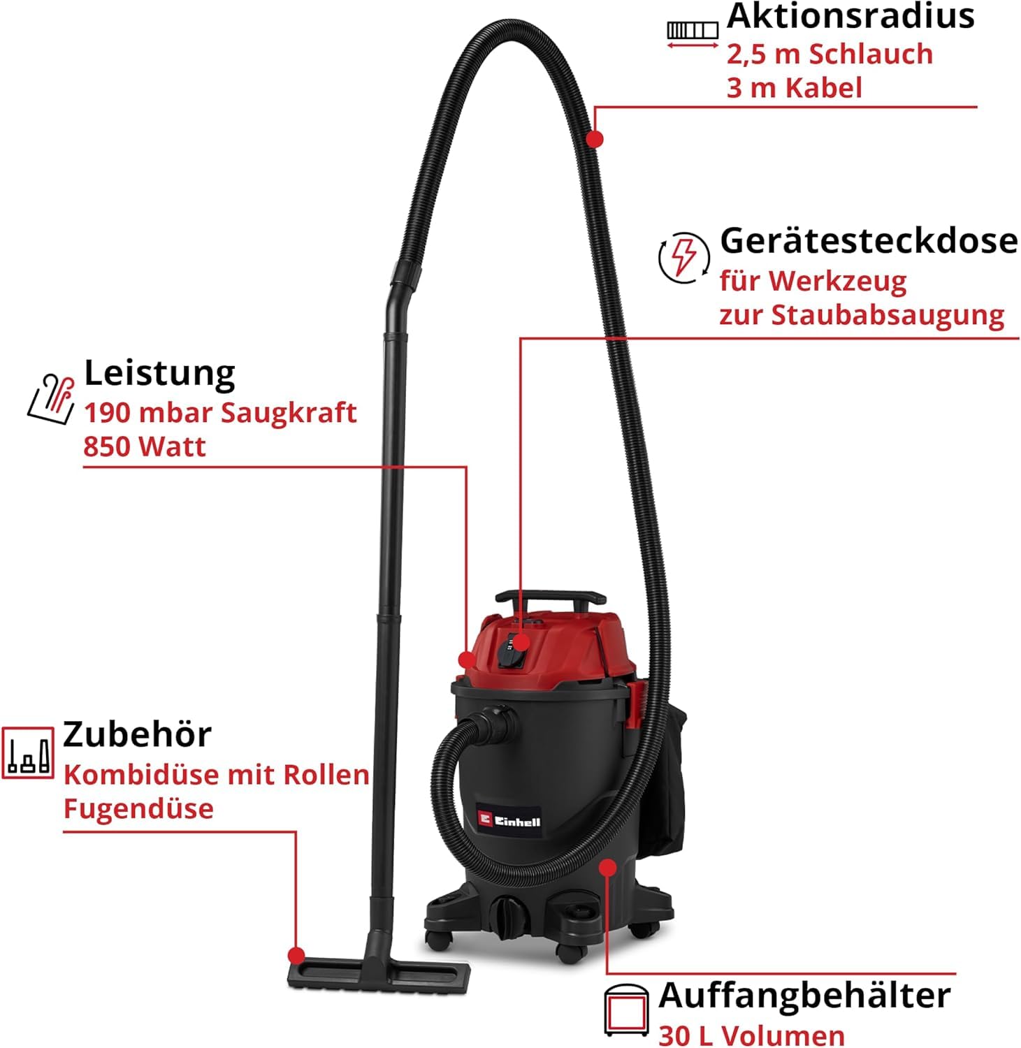 einhell-nass-trockensauger-tc-vc-3055-a-850-w-30-l-beh-lter-automatiksteckdose-1 image 2