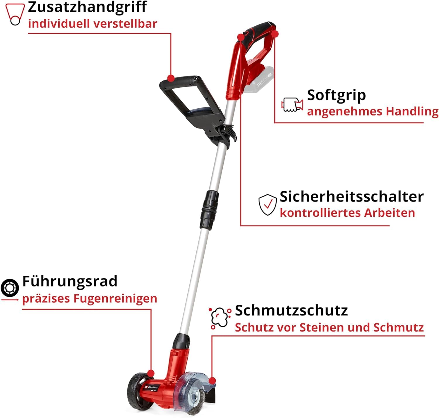einhell-akku-fugenreiniger-gc-cc-18-li-solo-power-x-change-fugenb-rste-mit-teles image 3