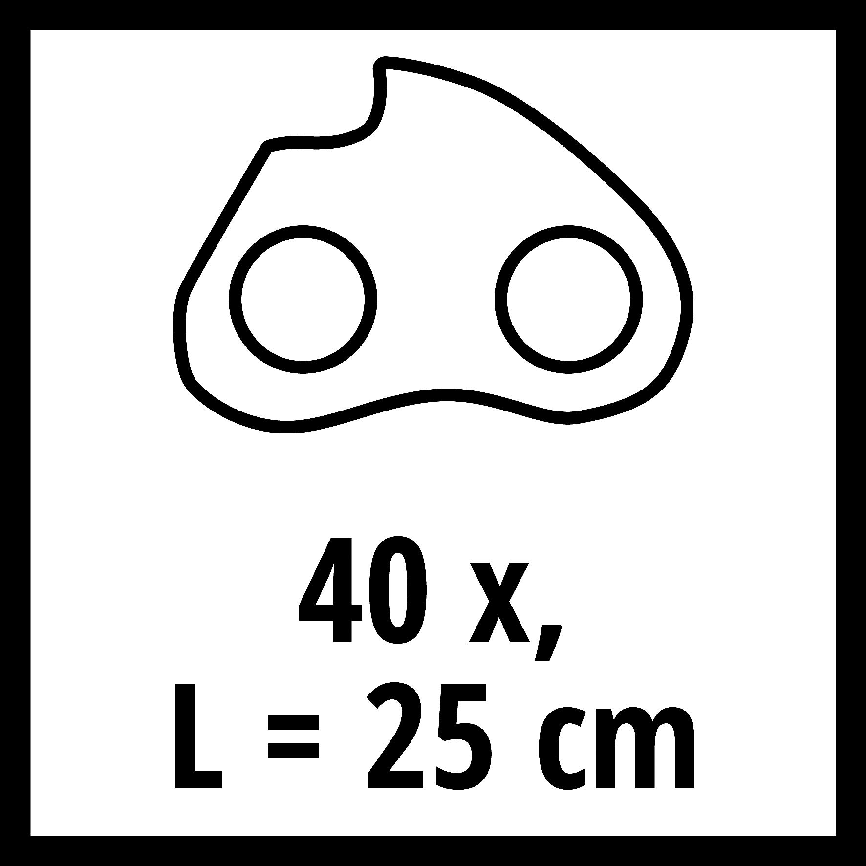 einhell-ersatzkette-25-cm-f-r-akku-kettens-ge-ge-lc-18-25-li-s-gekette-mit-40-tr image 2