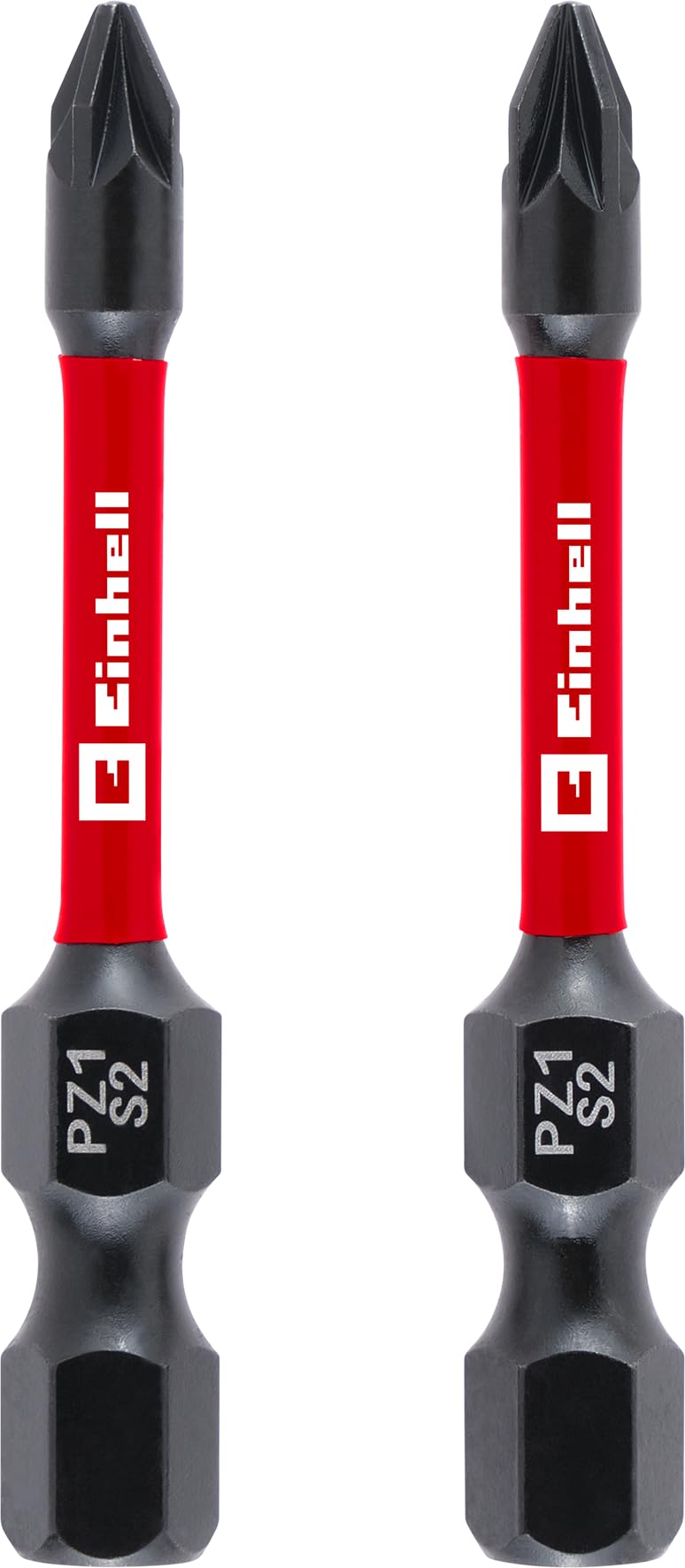 original-einhell-impact-bits-2er-set-50-mm-pz1-s2-stahl-mit-torsionszone-e-6-3-s image 1