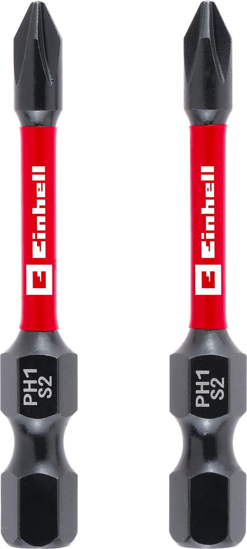 einhell-impact-bits-2er-set-50-mm-ph1-s2-stahl-torsionszone-c-6-3-schaft image 1