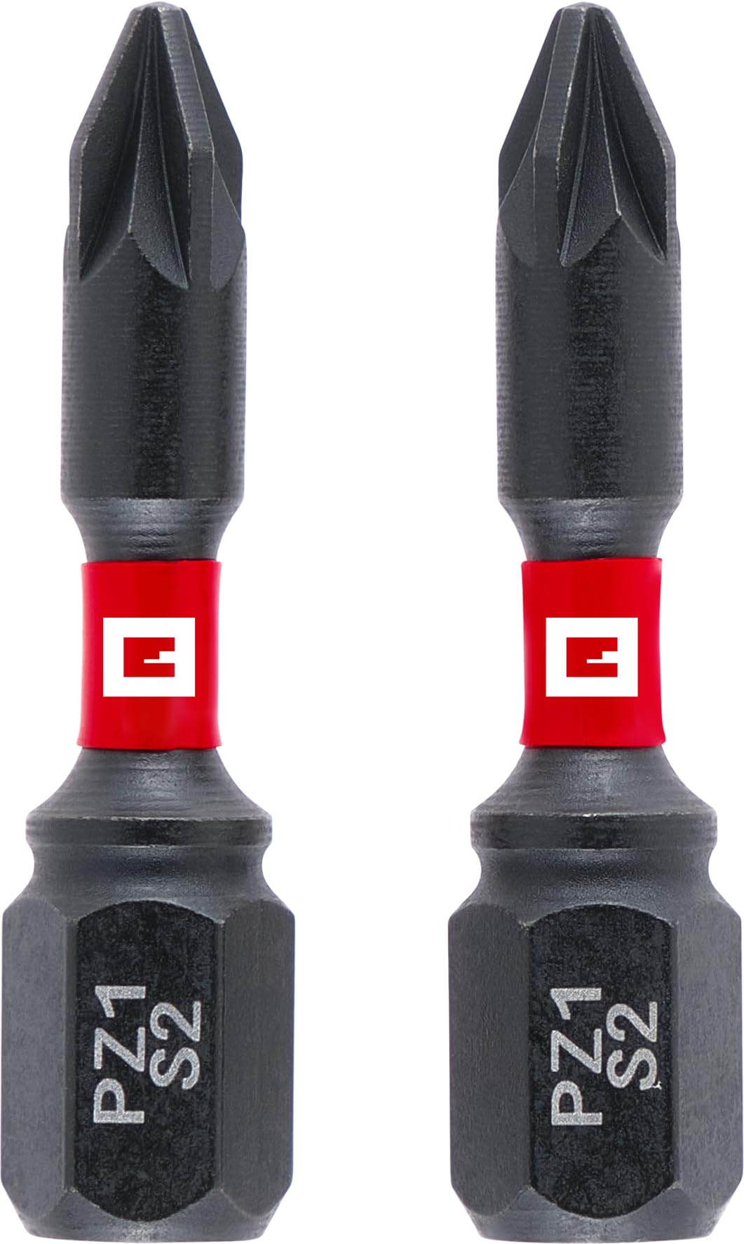 einhell-impact-bits-mit-doppel-torsion-2-tlg-30-mm-pz1-s2-stahl-manganphosphatie image 1