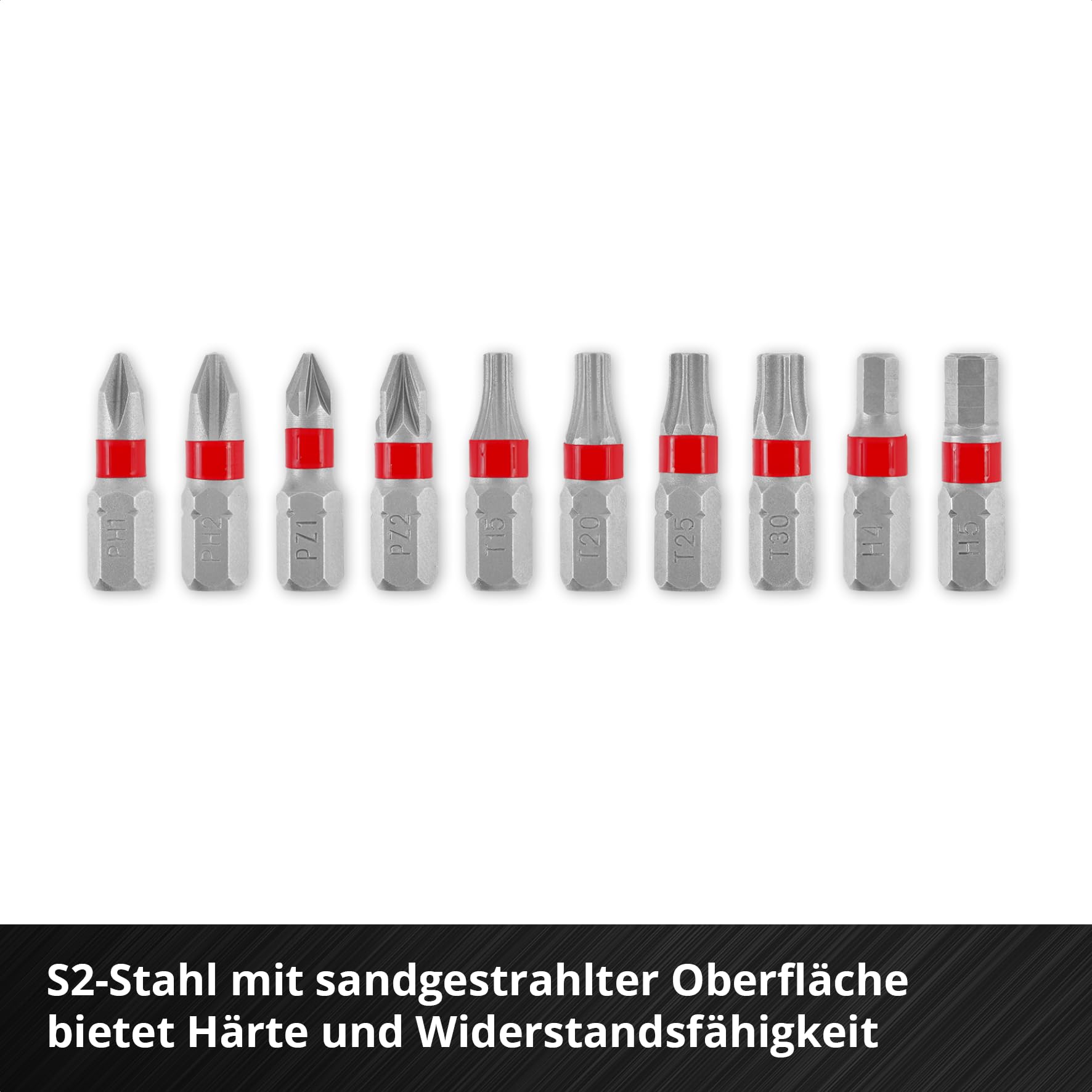 einhell-bit-set-11-tlg-25-mm-bits-ph-pz-t-h-aus-sandgestrahltem-s2-stahl-mit-sch image 5