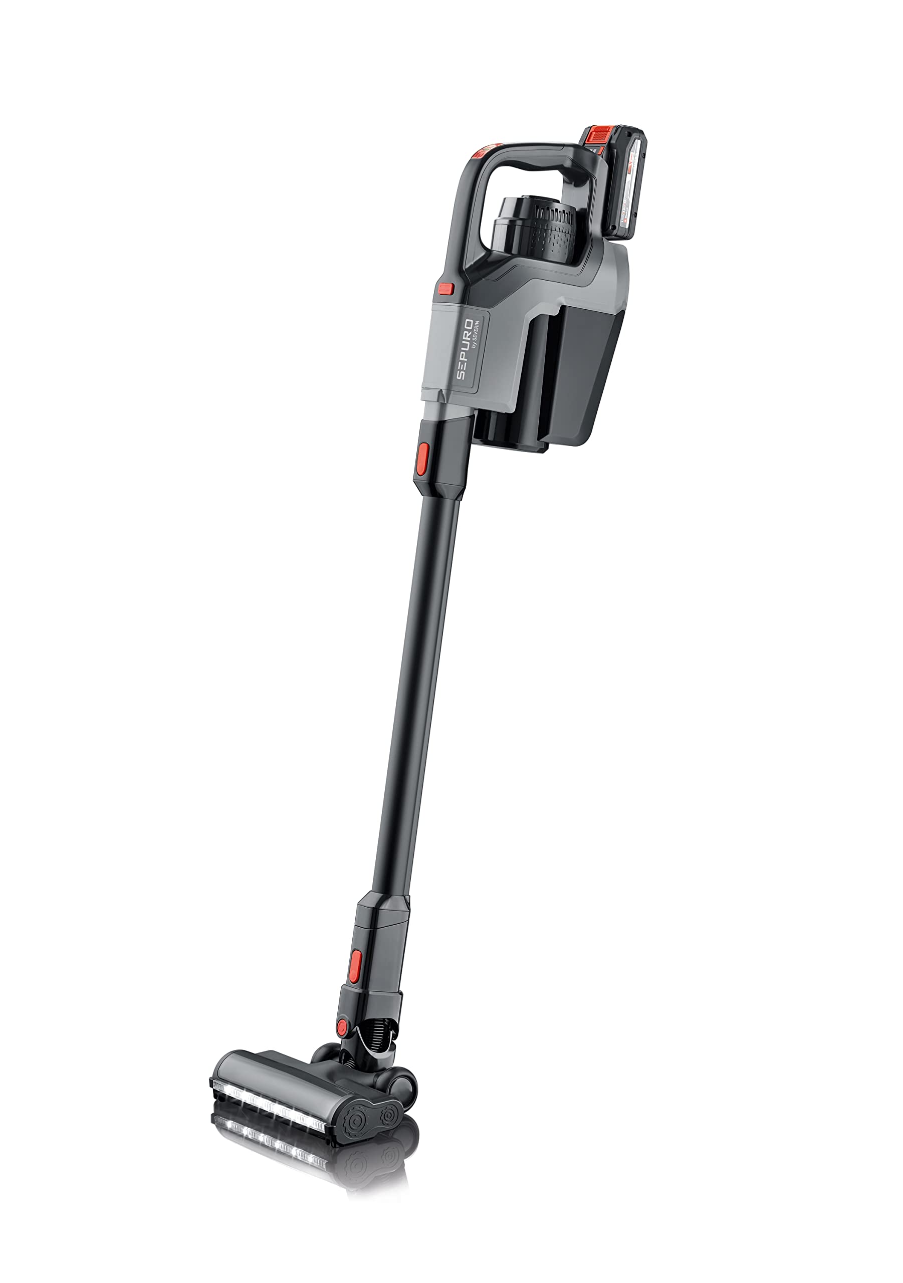 severin-sepuro-hv-7185-akku-stiel-und-handstaubsauger-mit-beutel-20-kpa-hepa13-e image 1