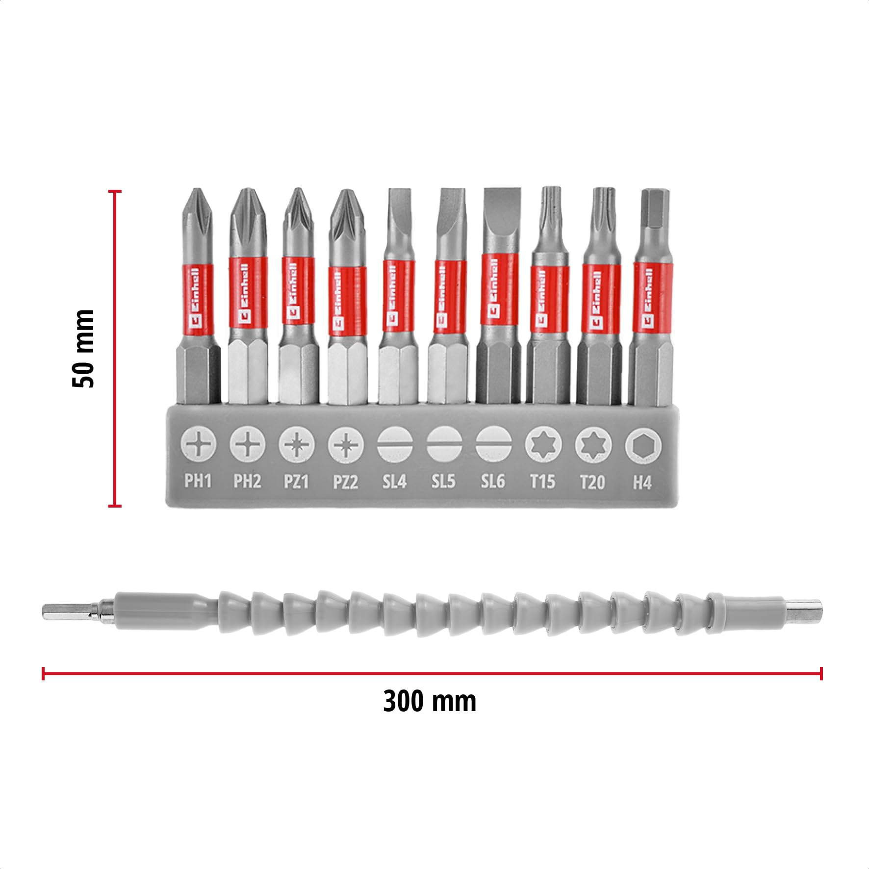 original-einhell-bit-set-11-tlg-300-mm-biegsame-welle-dauermagnet-bithalter-10-b image 7
