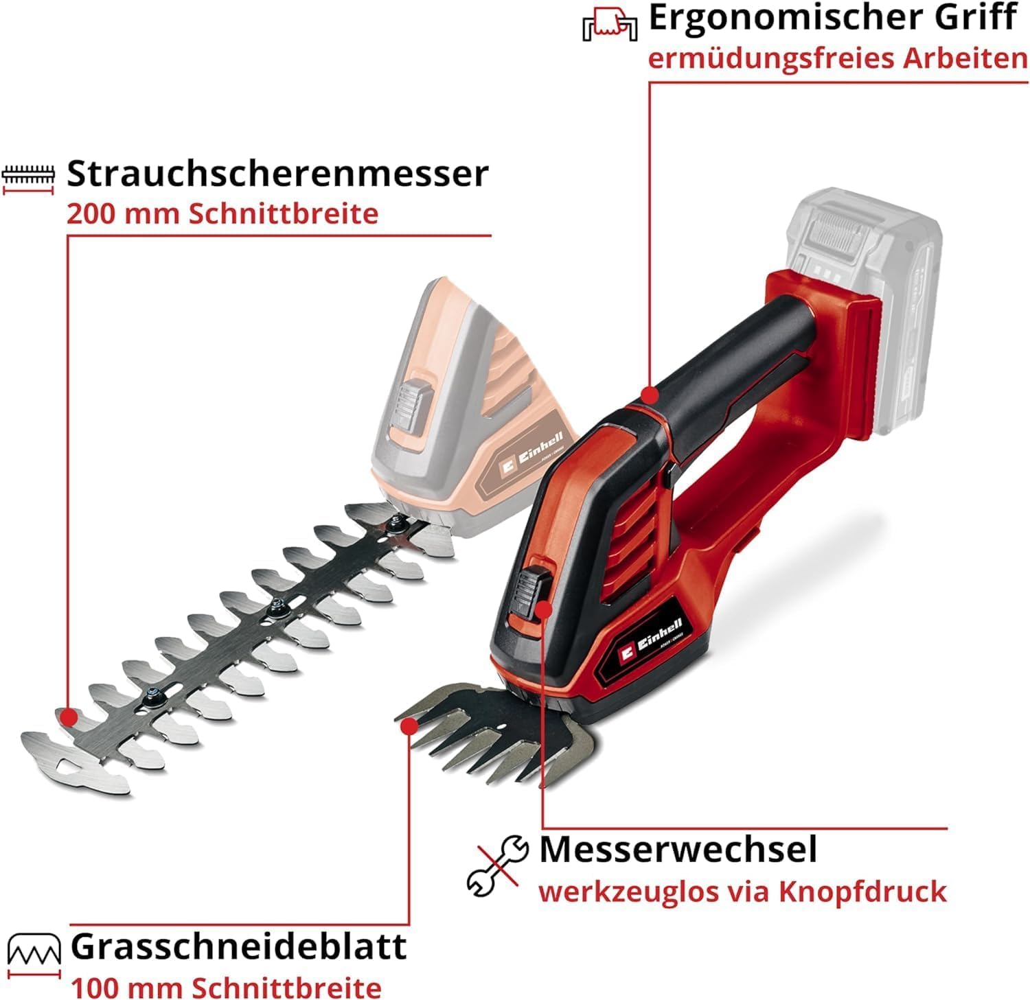 einhell-akku-gras-und-strauchschere-ge-cg-18-100-li-solo-power-x-change-18-v-100 image 3