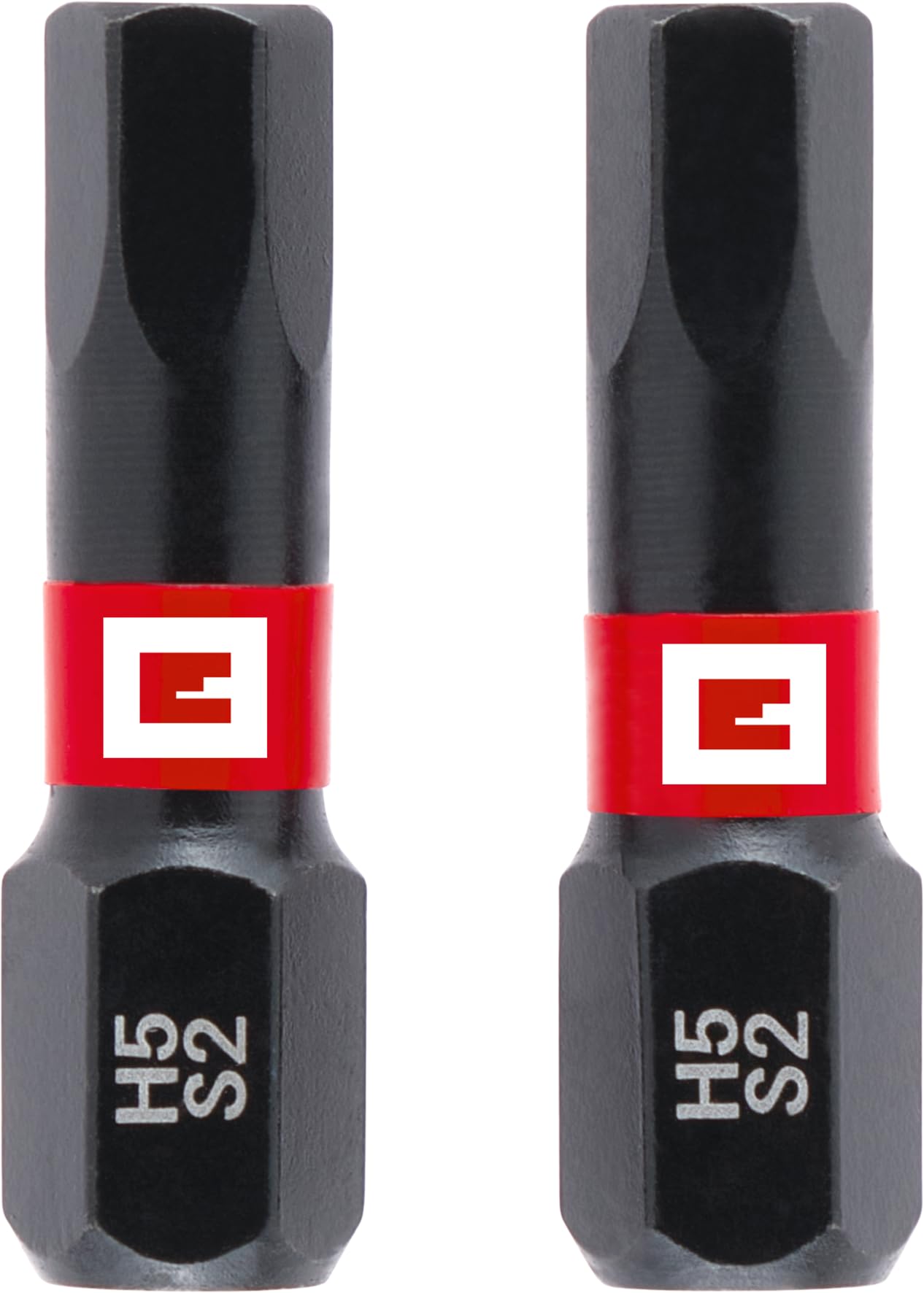 original-einhell-impact-bit-set-2-teilig-25-mm-hex-5-mm-s2-stahl-torsionszone-c- image 1