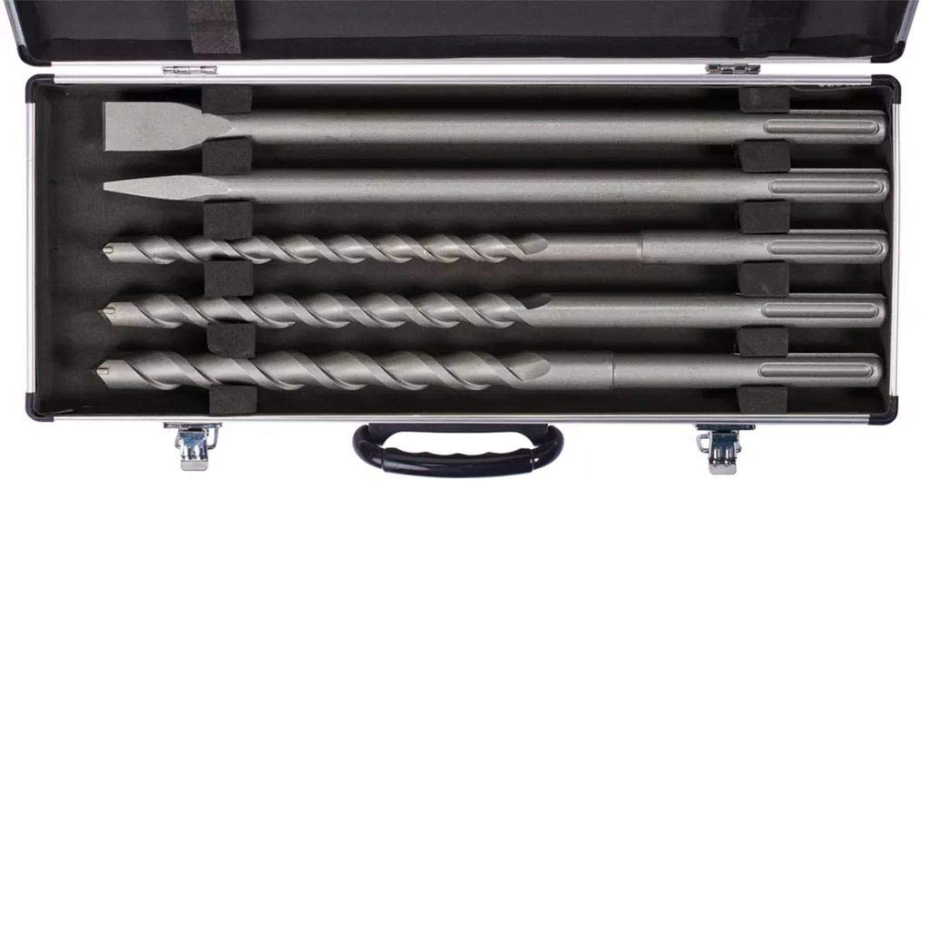 einhell-sds-max-bohr-und-mei-elset-4258099-5-teilig-bohrer-18-20-25-x-400-mm-fla image 2