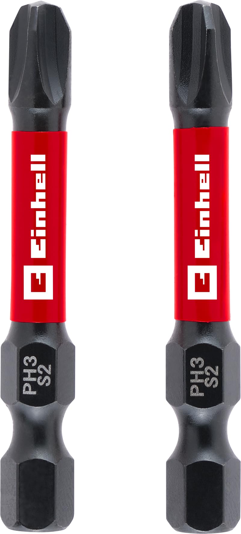 original-einhell-impact-bits-2-teilig-50-mm-ph3-s2-stahl-mit-torsionszone-und-c- image 1
