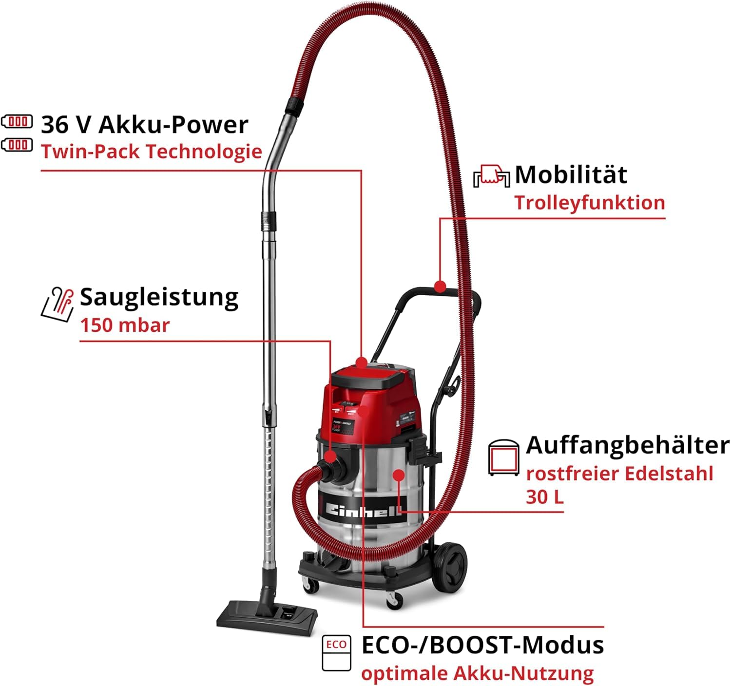 einhell-akku-nass-trockensauger-te-vc-36-30-li-s-solo-power-x-change-36-v-30-l-e image 3