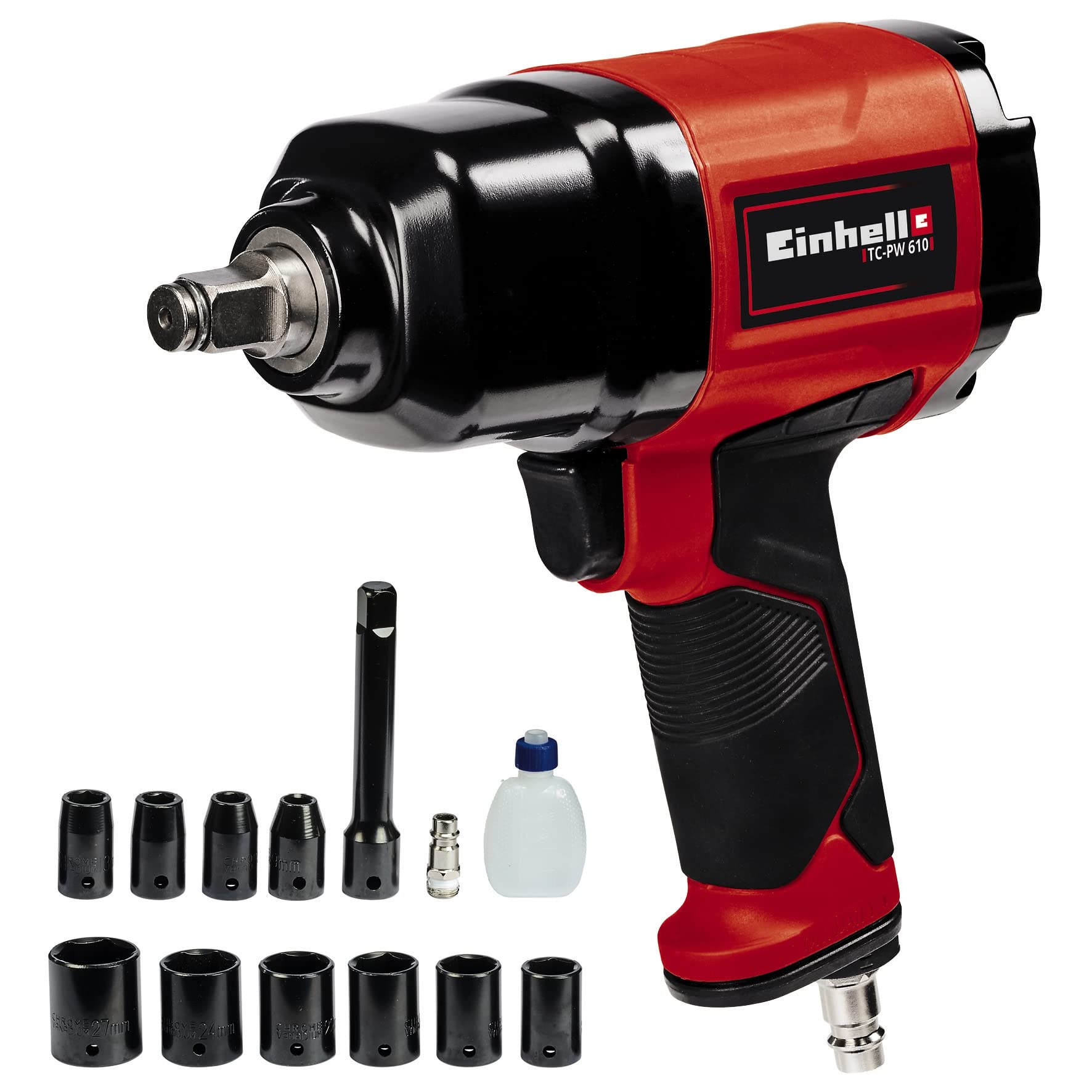 einhell-tc-pw-610-druckluft-schlagschrauber-max-610-nm-links-rechtslauf-10-steck image 1