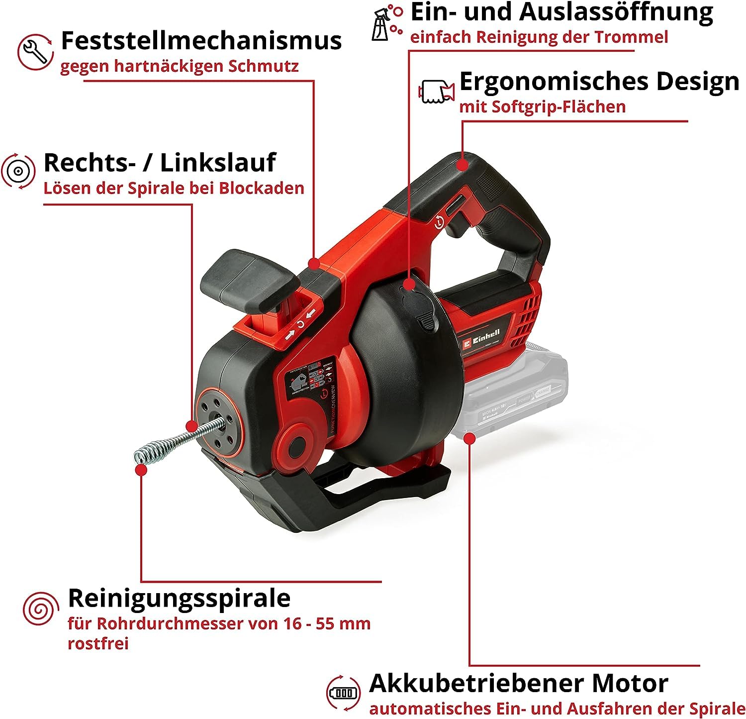 einhell-te-da-18-760-li-solo-akku-rohrreiniger-power-x-change-18-v-7-6-m-reinigu image 3
