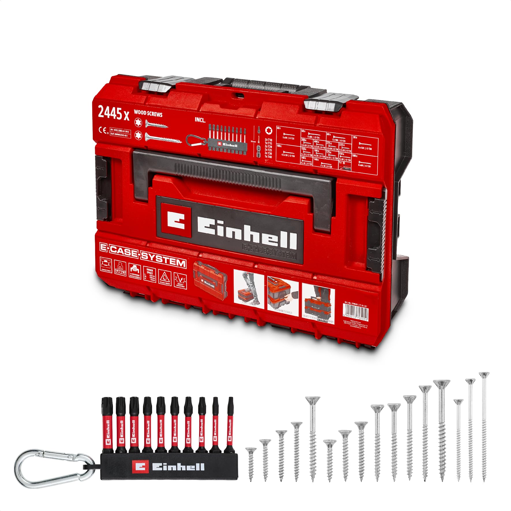 einhell-e-case-schrauben-set-2445-tlg-universalschrauben-t10-t30-mit-senkkopf-un image 1