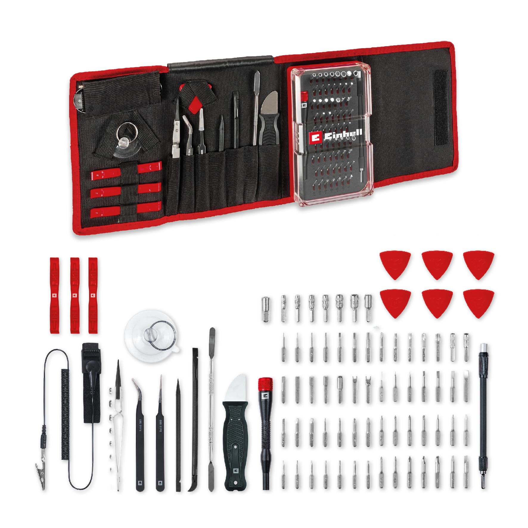 einhell-84-teiliges-pr-zisions-und-elektronik-reparatur-set-mit-pr-zisionsbits-s image 1