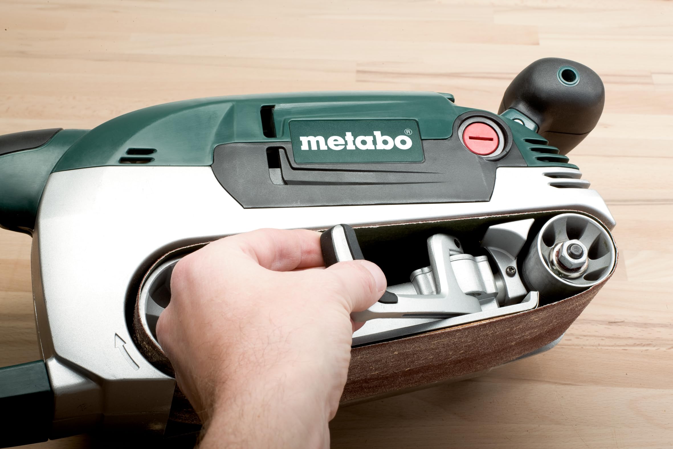 metabo-bae-75-bandschleifer-1010-w-schleifmaschine-f-r-holz-metall-vtc-elektroni image 7
