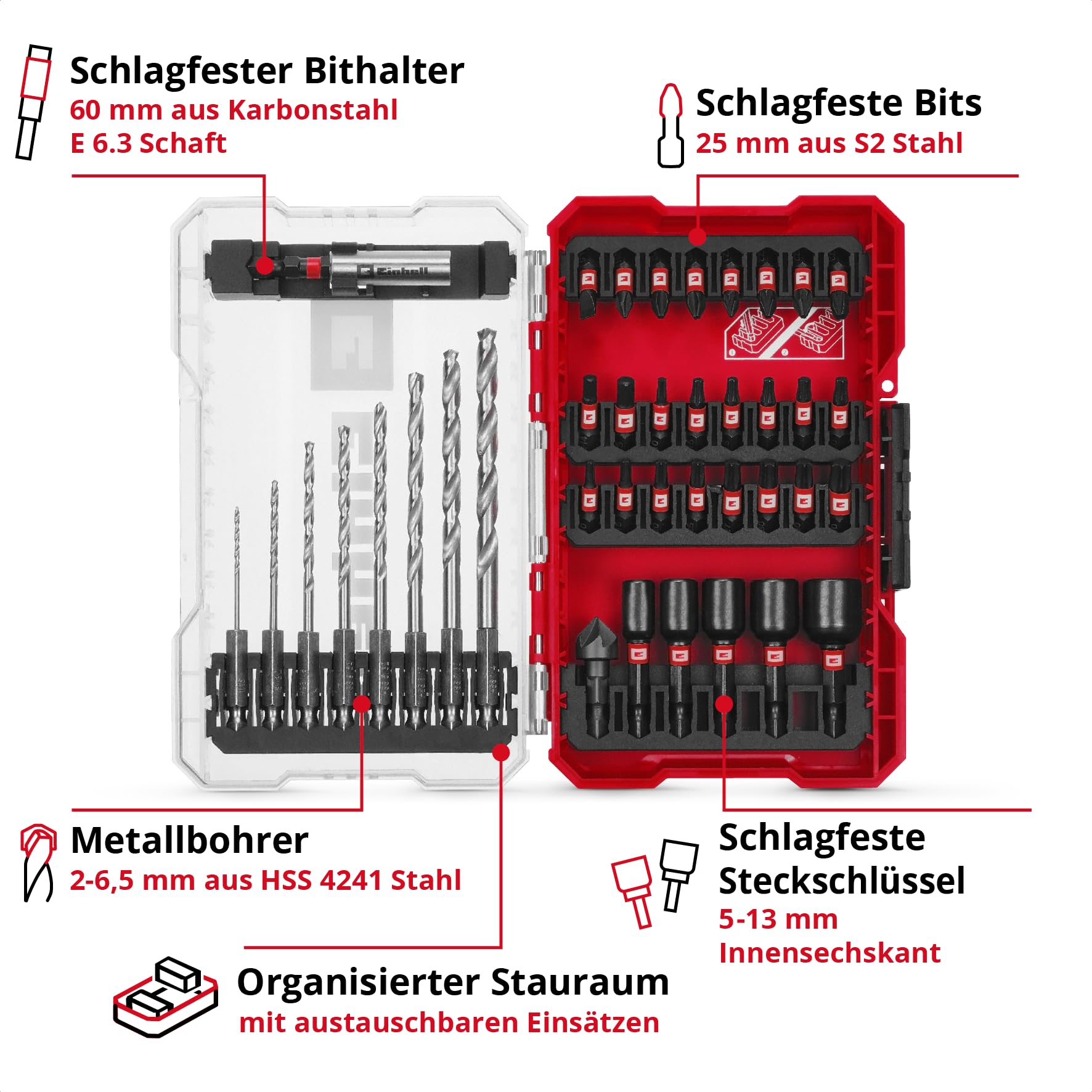 einhell-m-case-39-teiliges-schlagfestes-zubeh-r-set-25-mm-bits-hss-metallbohrer- image 3