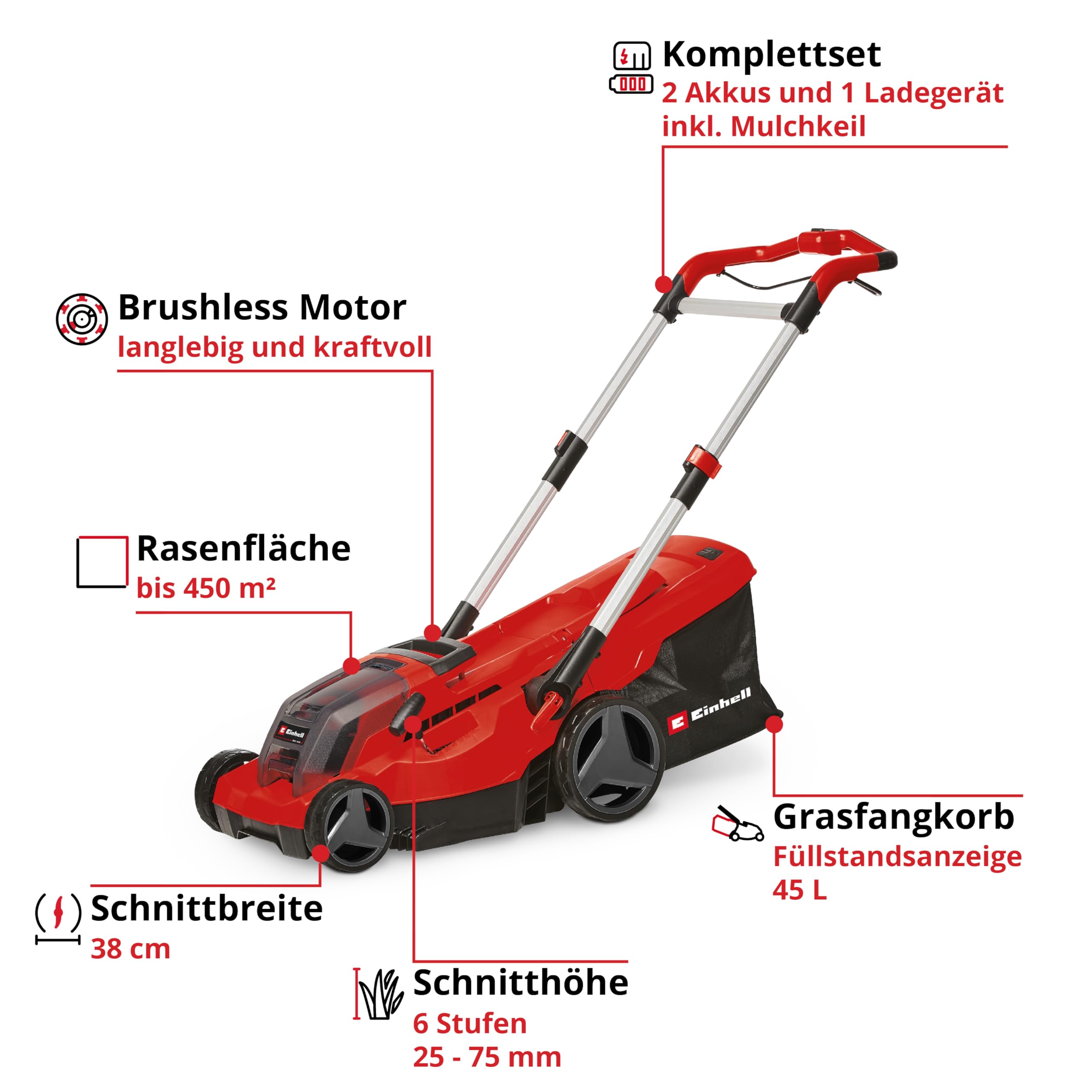 einhell-akku-rasenm-her-gp-cm-36-450-kit-power-x-change-36-v-cordless-lawn-mower image 3