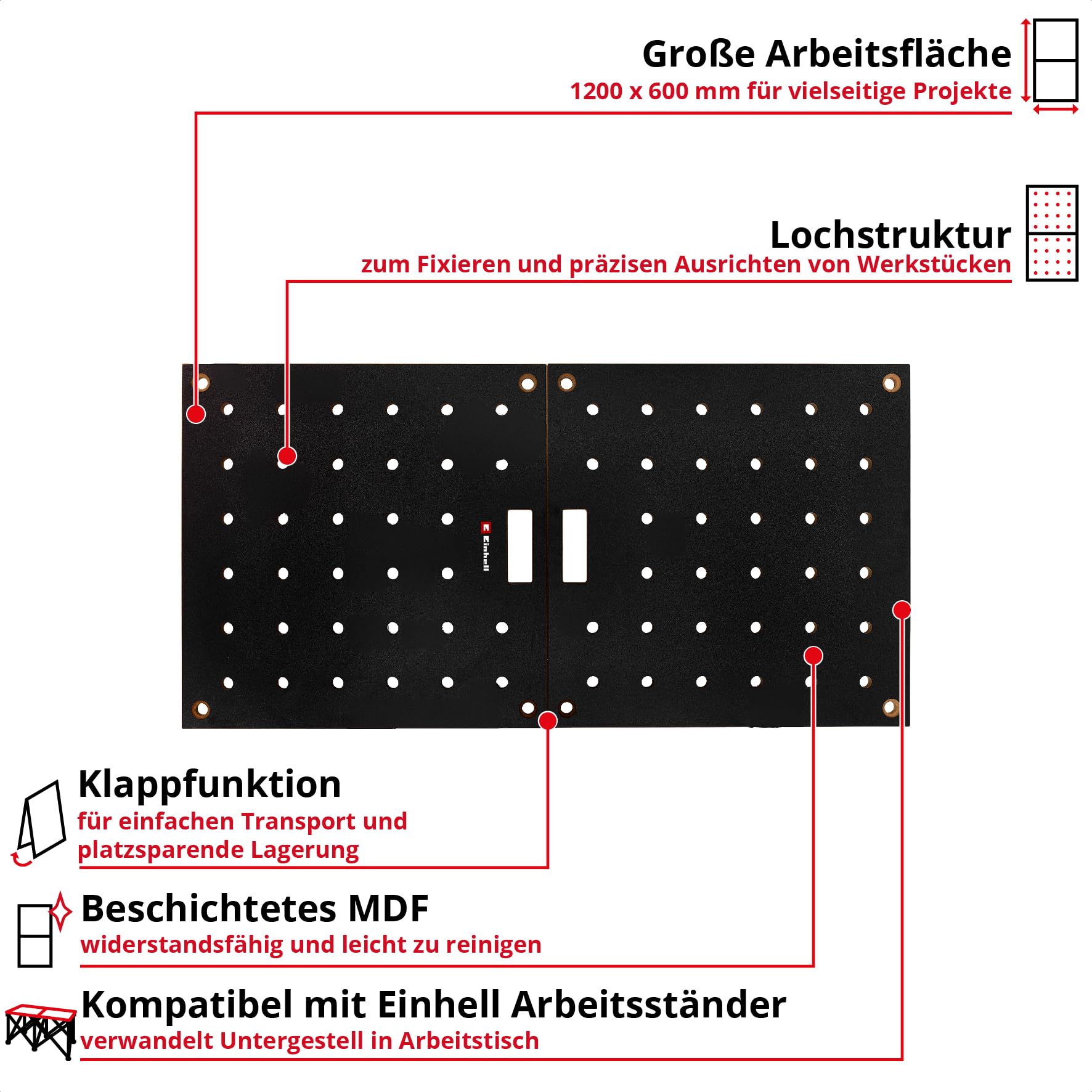 einhell-arbeitsplatte-2-tlg-600x1200x18-mm-klappbar-gelocht-f-r-einhell-arbeitss image 2