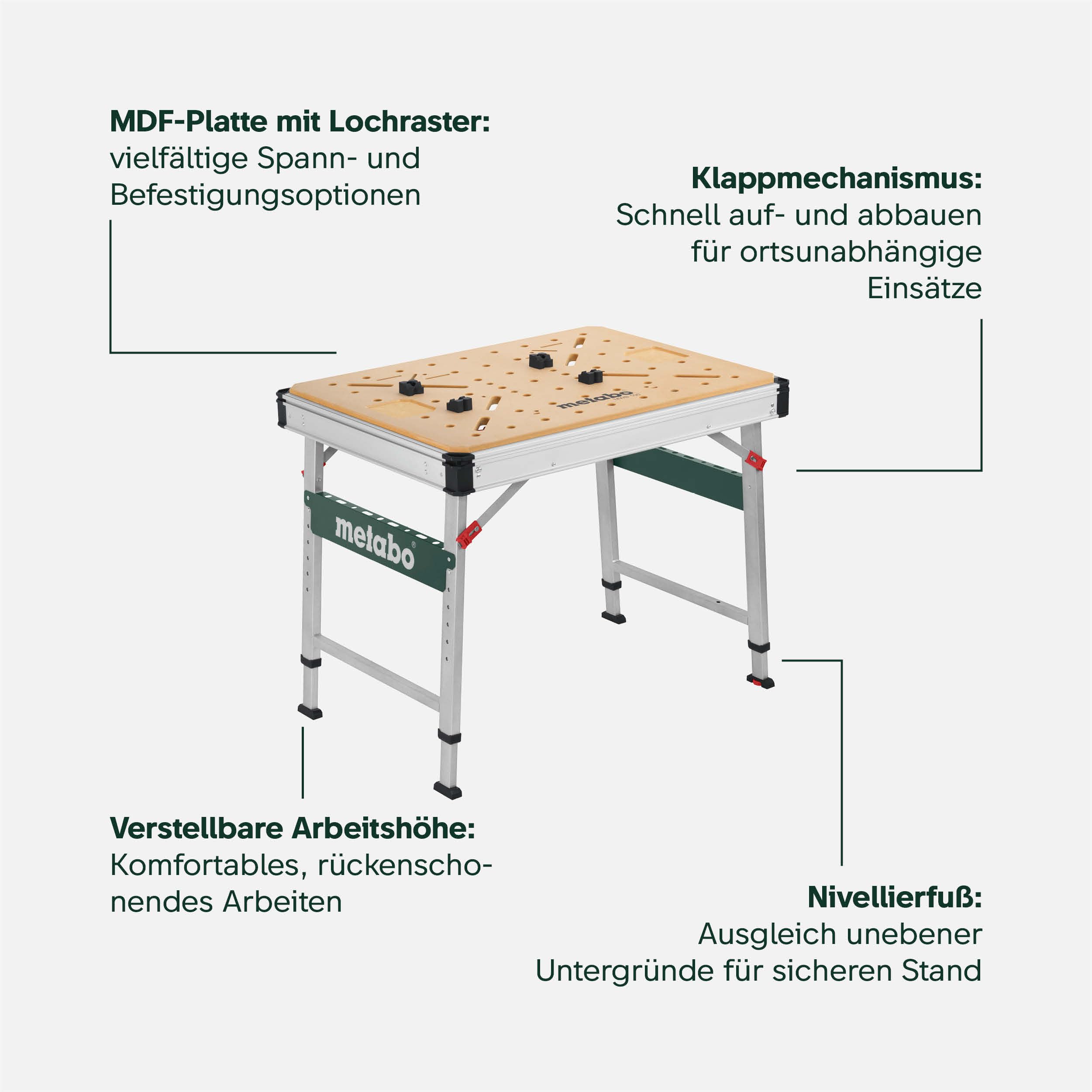 metabo-mwb-100-multifunktionstisch-klappbare-werkbank-mobiler-s-gebock-bis-120-k image 4