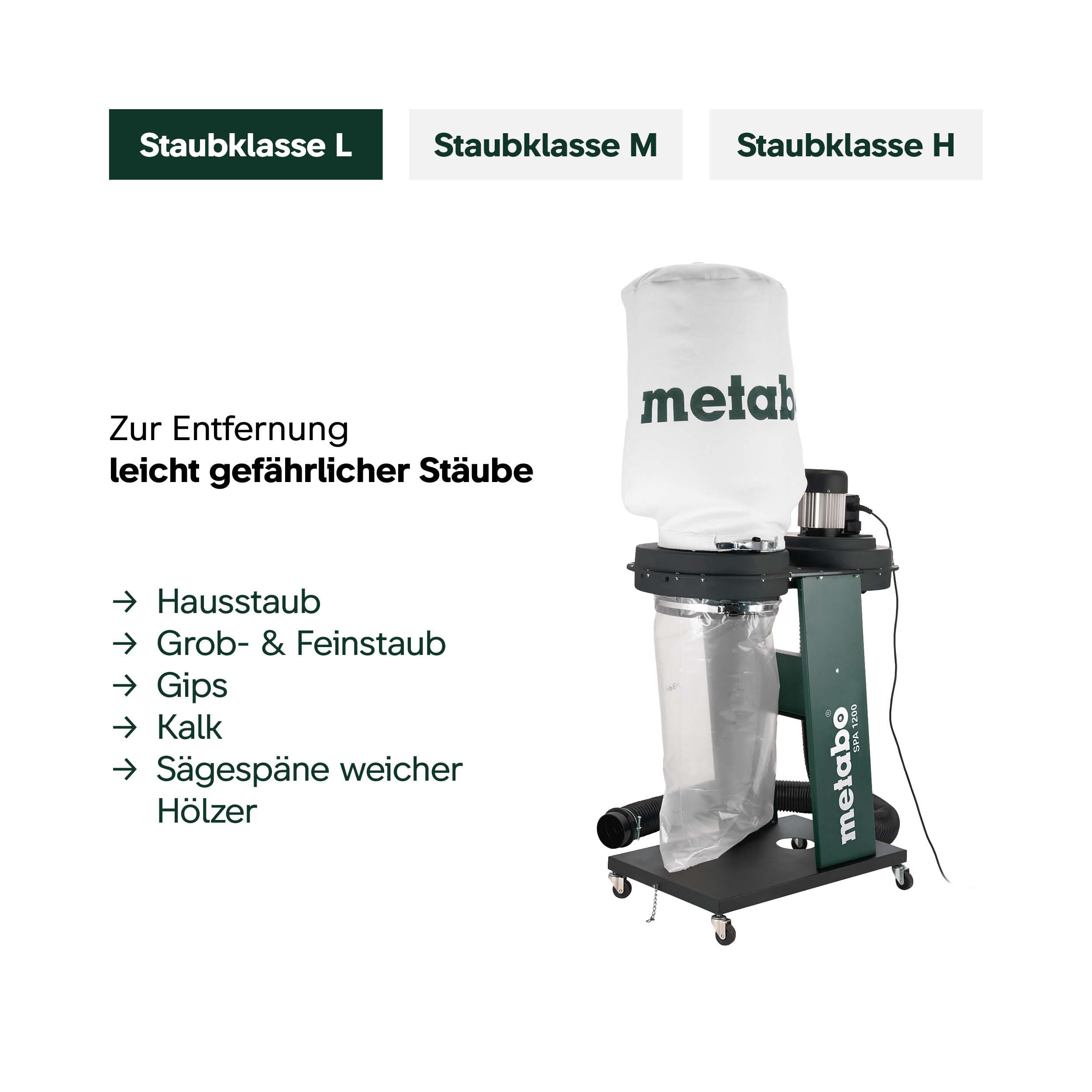 metabo-spa-1200-6012050009-sp-neabsauganlage-staubklasse-l-65-l-sp-nesack-550-w- image 4