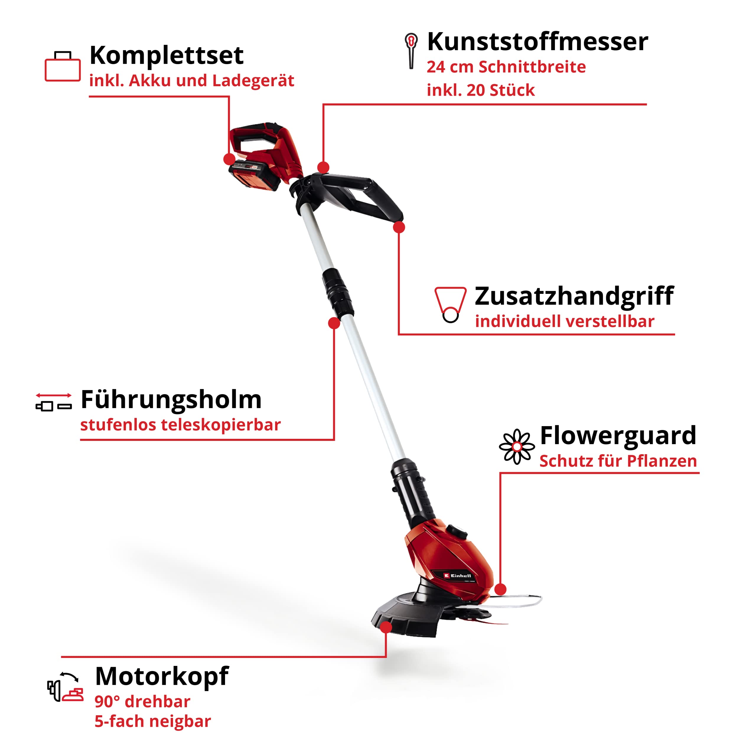 einhell-akku-rasentrimmer-ge-ct-18-li-kit-power-x-change-18v-mit-2-0-ah-akku-und image 3