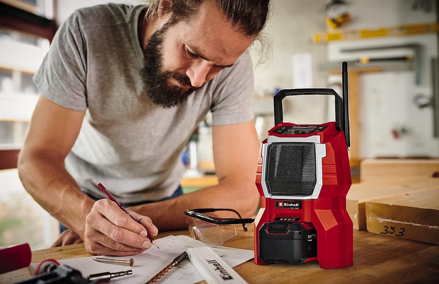 einhell-tc-ra-18-li-bt-akku-radio-power-x-change-solo-18-v-10-w-lautsprecher-blu image 3