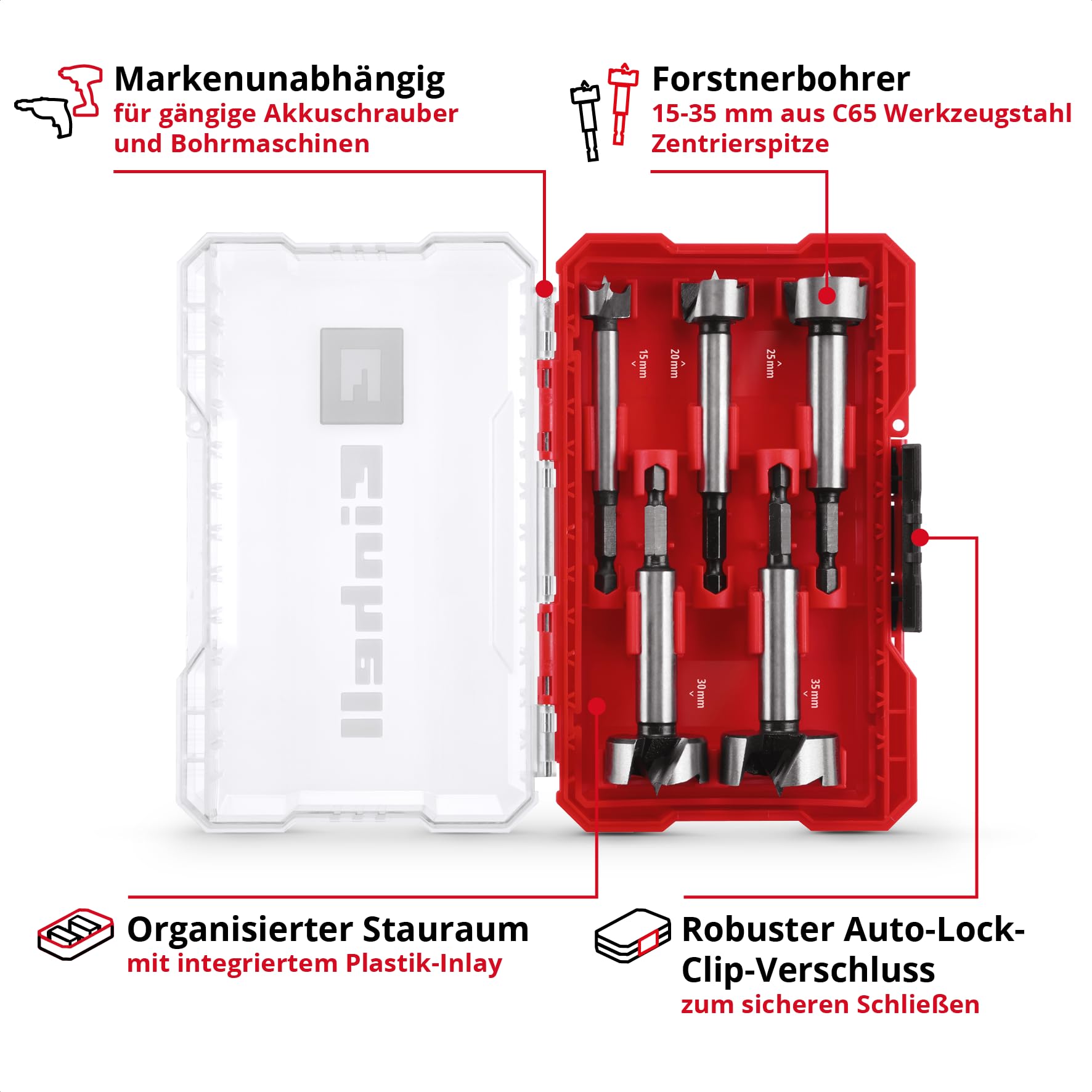 einhell-m-case-forstnerbohrer-set-5-teilig-c65-werkzeugstahl-bohrer-mit-e-6-3-sc image 3