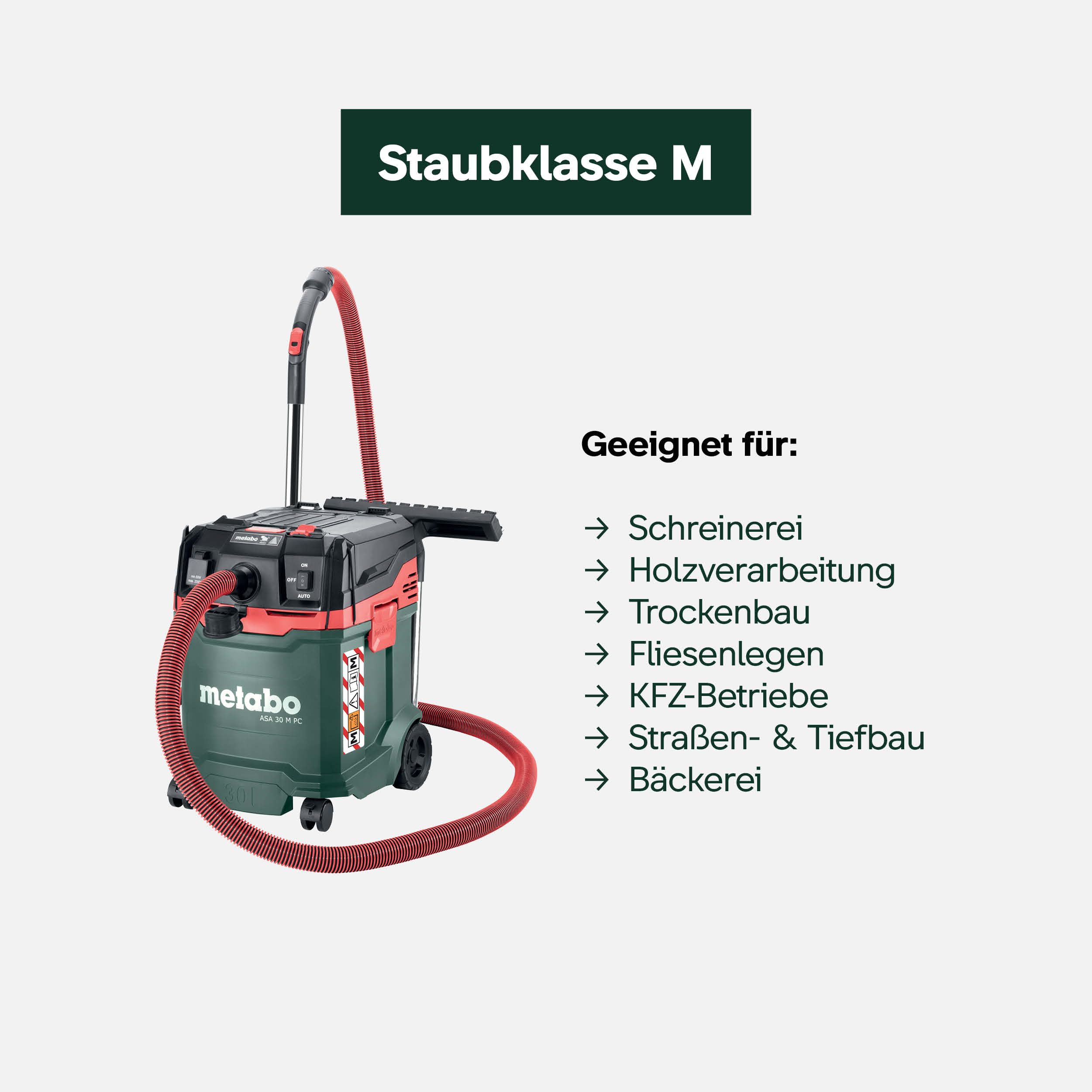 metabo-asa-30-m-pc-allessauger-nass-trockensauger-staubklasse-m-1200-w-30-l-anti image 7