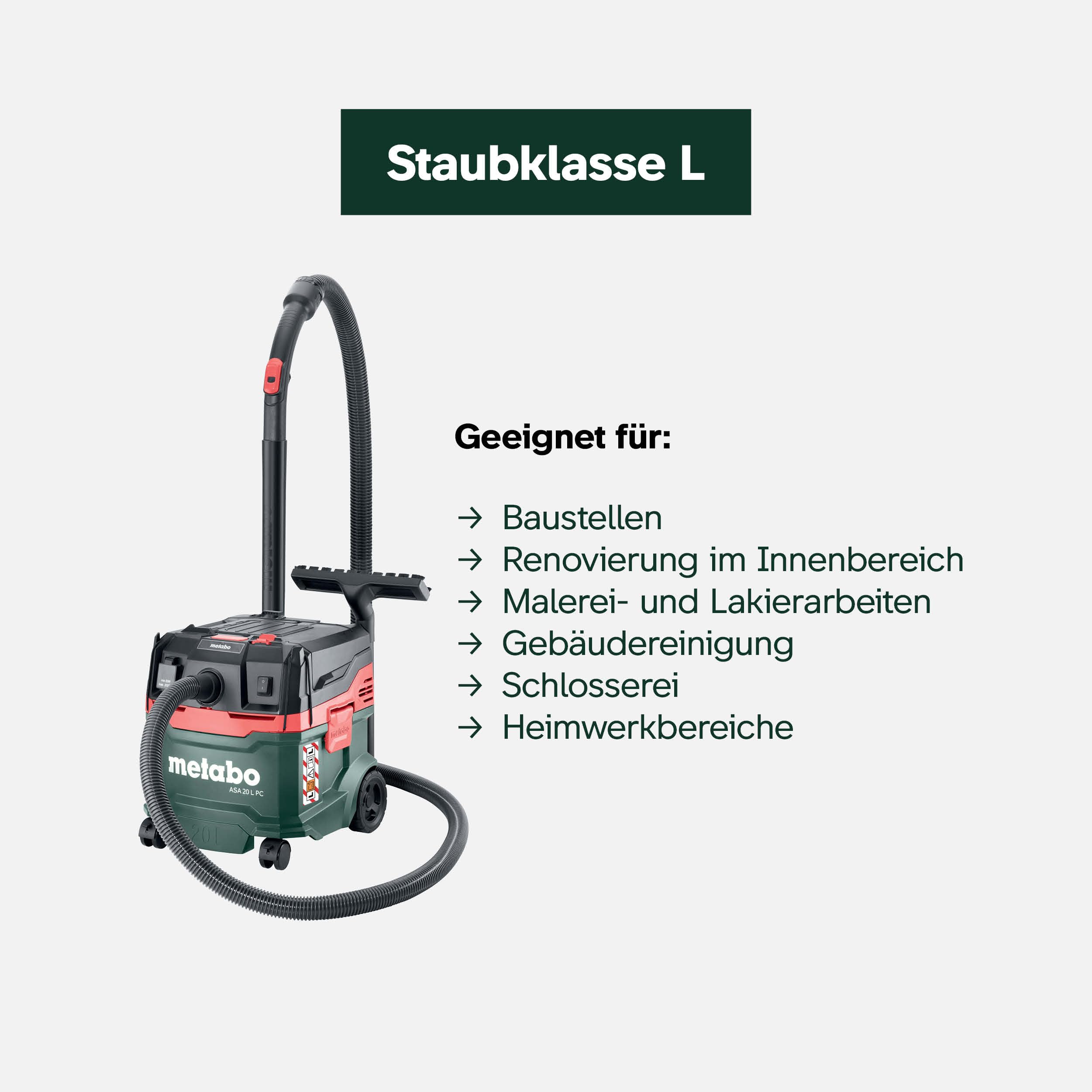 metabo-allessauger-asa-20-l-pc-nass-trockensauger-staubklasse-l-1200-w-mit-press image 5