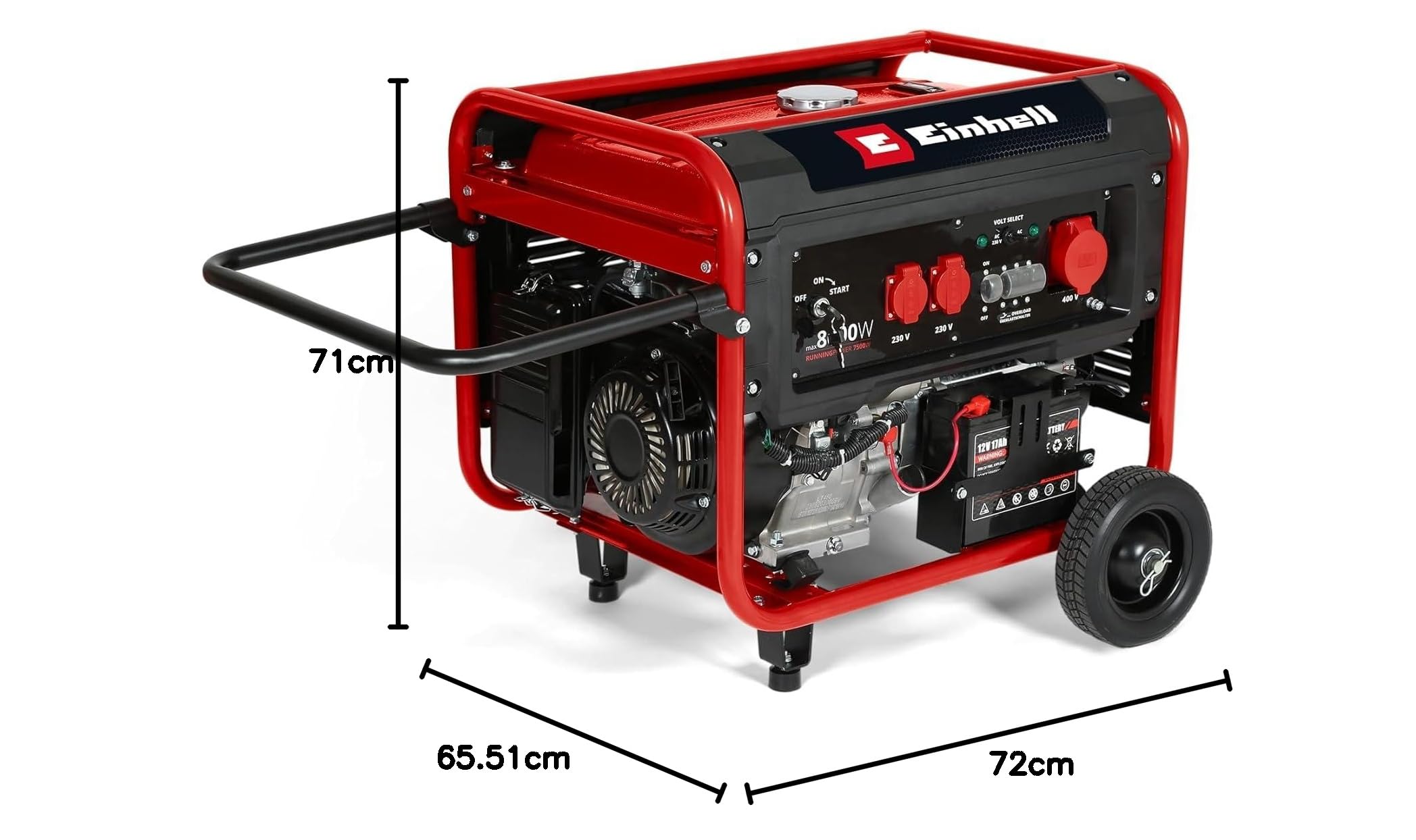 einhell-tc-pg-8000-stromerzeuger-benziner-8000-w-max-7500-w-dauerleistung-25-l-t image 6