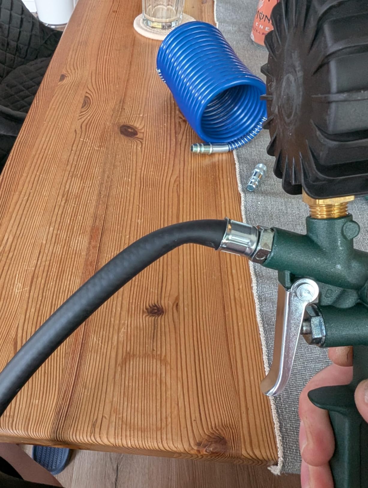Spritzpistole enttäuscht