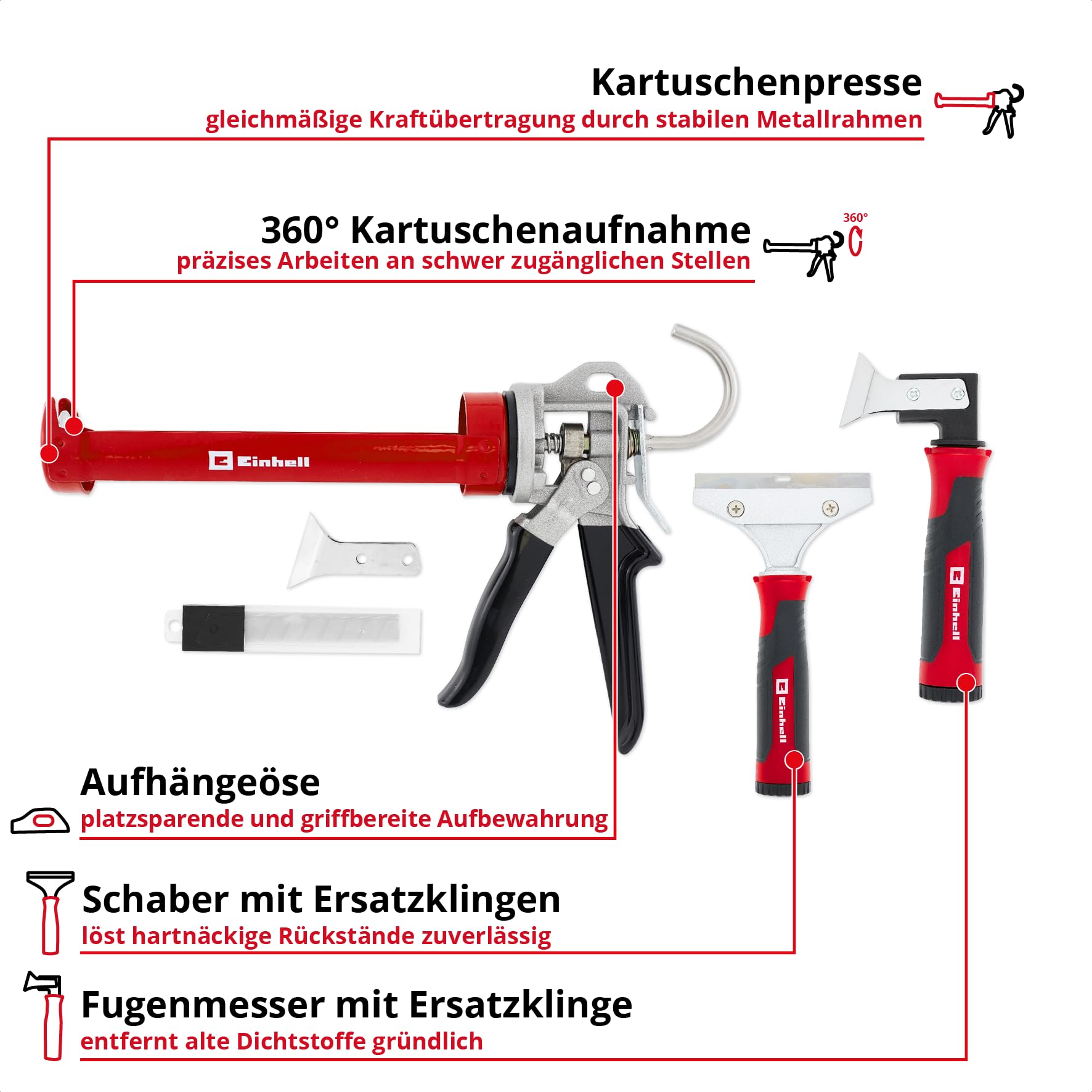 einhell-silikonreparatur-set-22-tlg-mit-kartuschenpresse-360-drehbare-kartuschen image 2