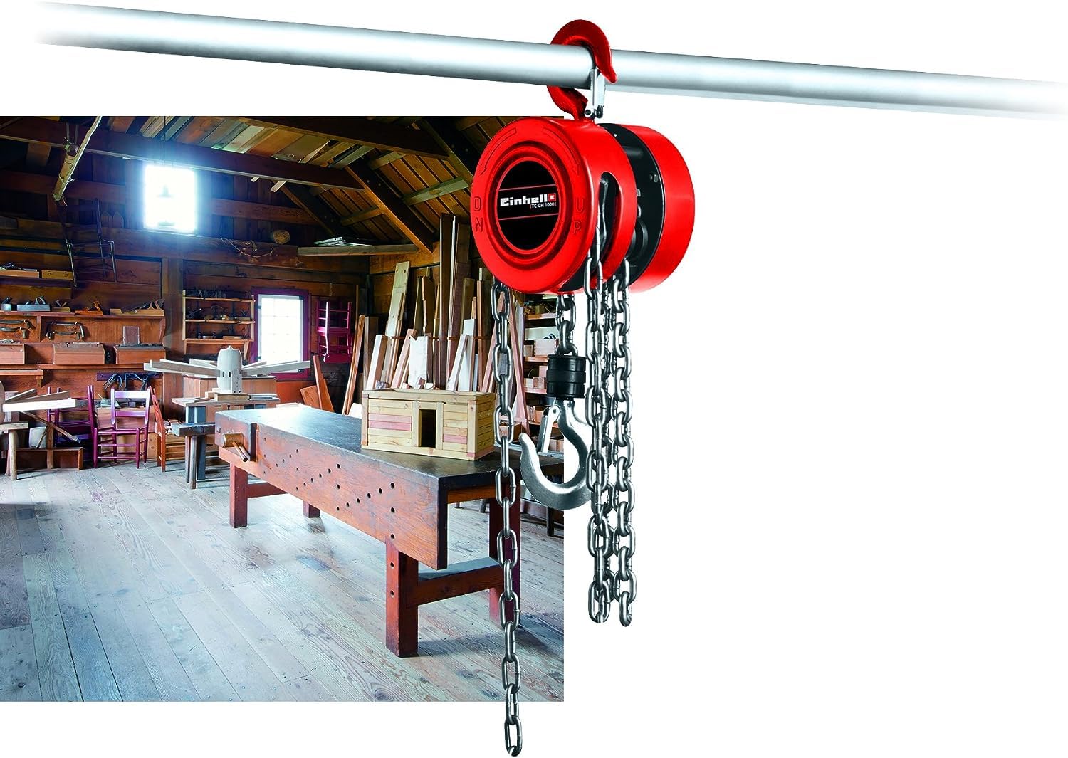 einhell-tc-ch-1000-kettenflaschenzug-bis-1-000-kg-traglast-2-5-m-hubh-he-geschlo image 4