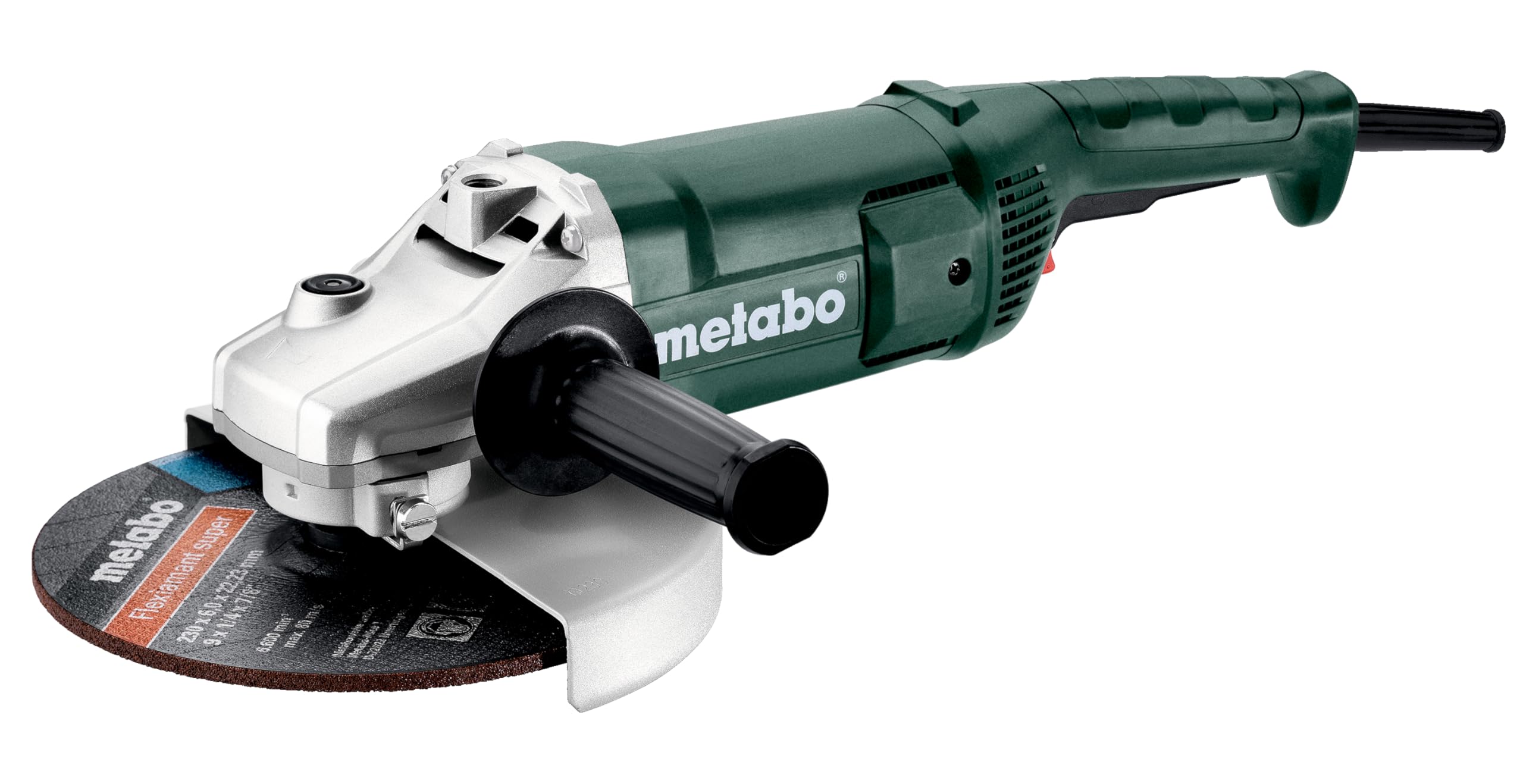 metabo-winkelschleifer-we-2200-230-2200-w-flex-mit-230-mm-trennscheibe-sanftanla image 1