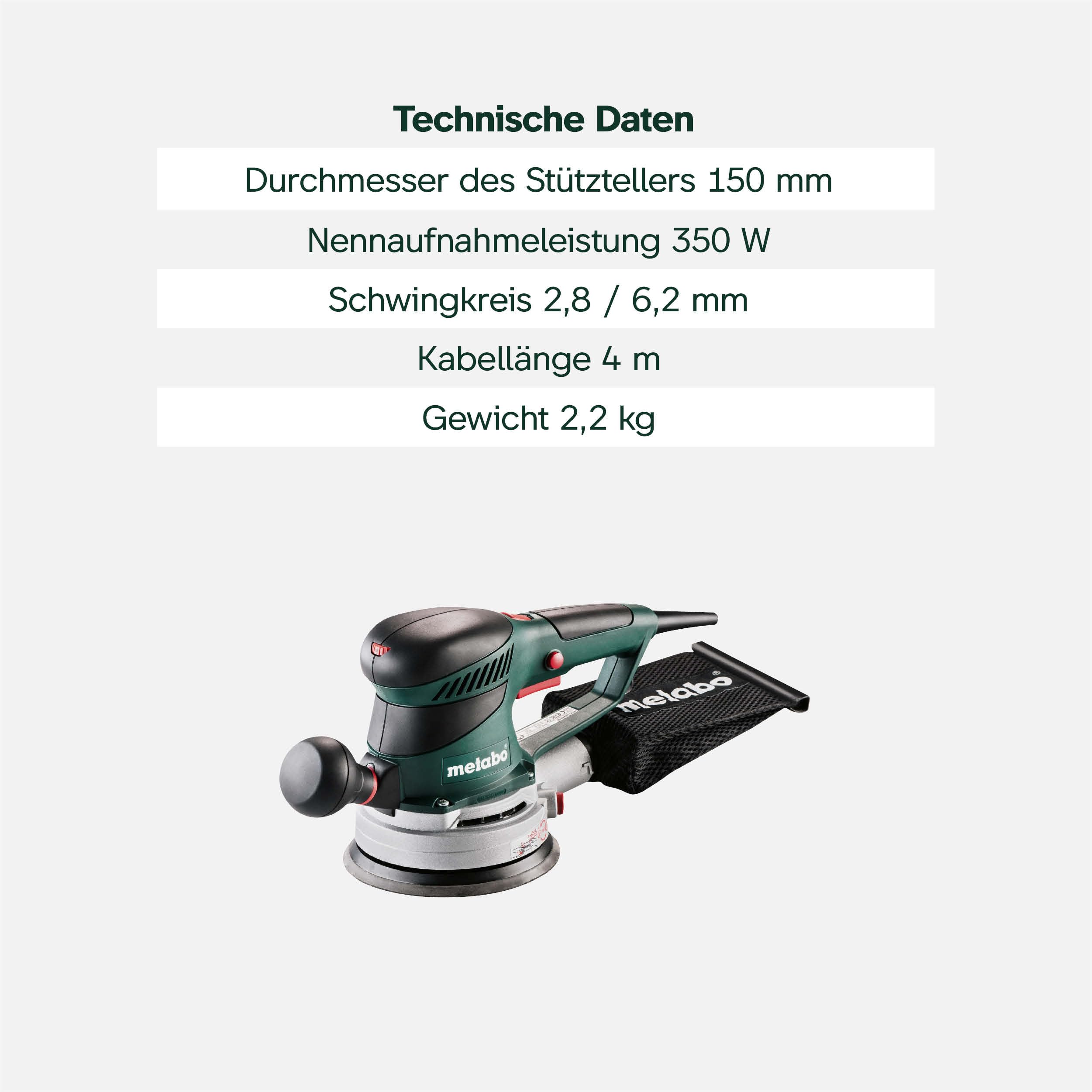 metabo-exzenterschleifer-sxe-450-turbotec-600129000-350-w-patentierte-duo-schwin image 4
