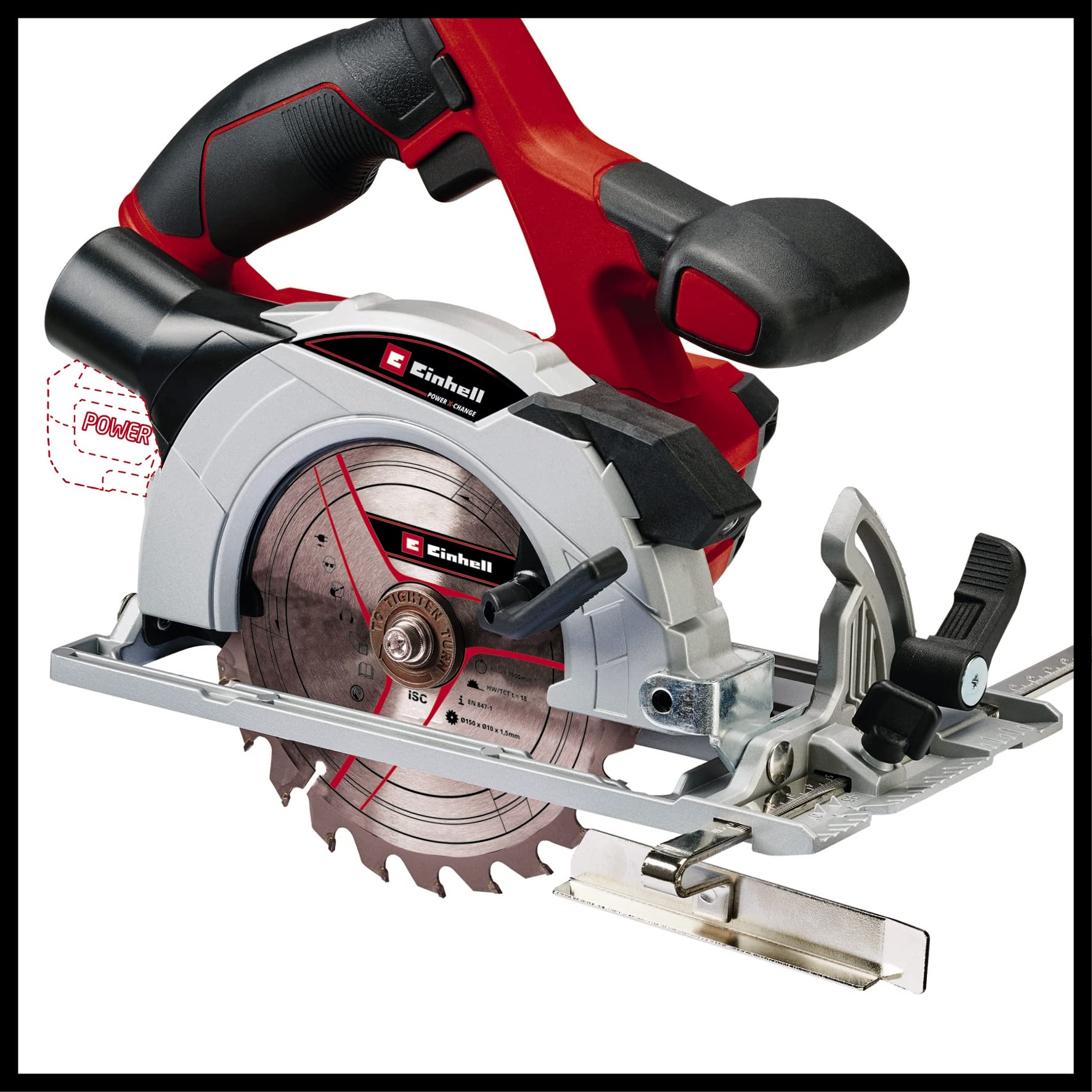 einhell-te-cs-18-150-li-akku-handkreiss-ge-power-x-change-werkzeuglose-schnittti image 6