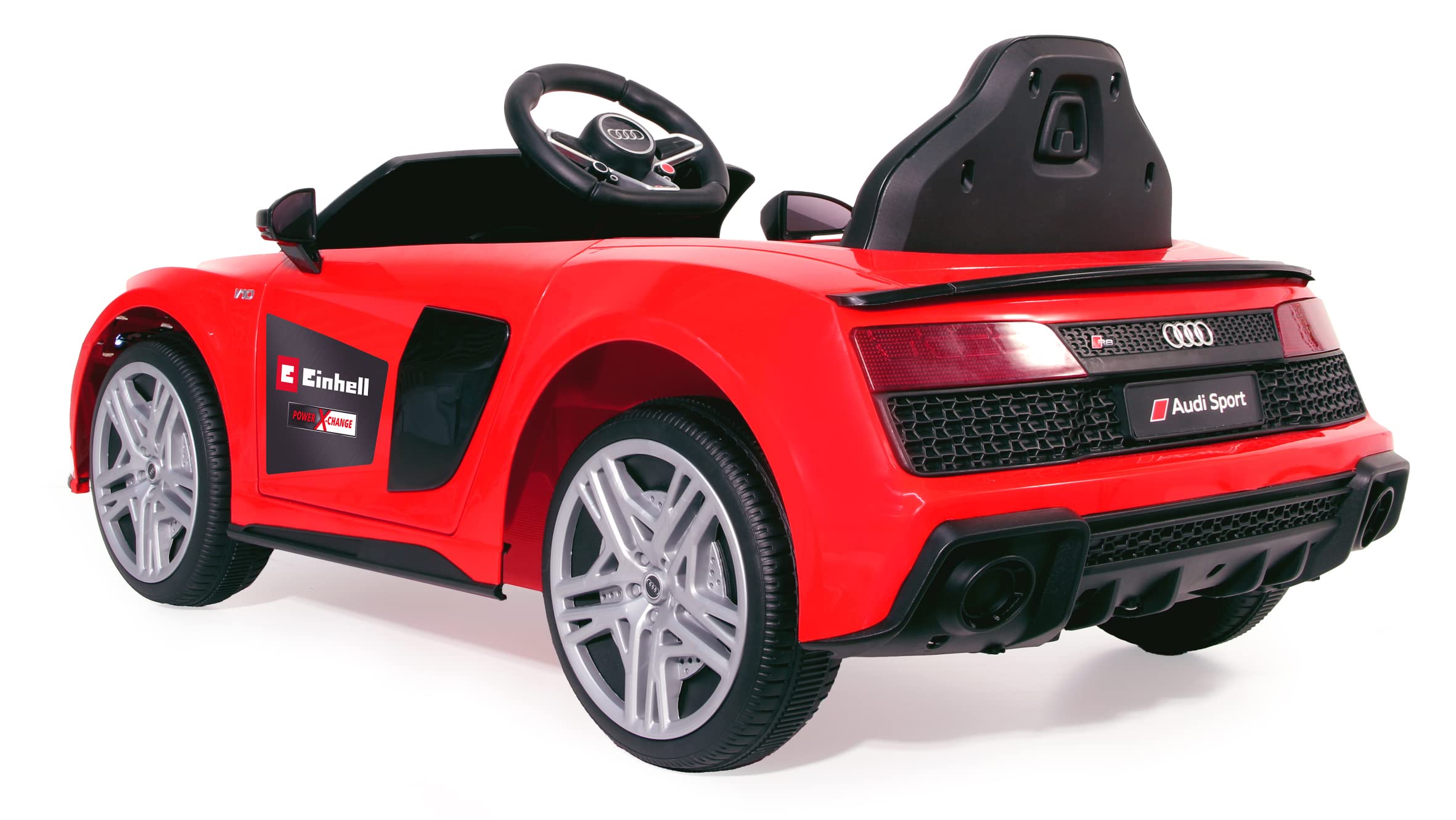 einhell-ride-on-audi-r8-spyder-18v-power-x-change-kinder-elektroauto-offiziell-l image 6