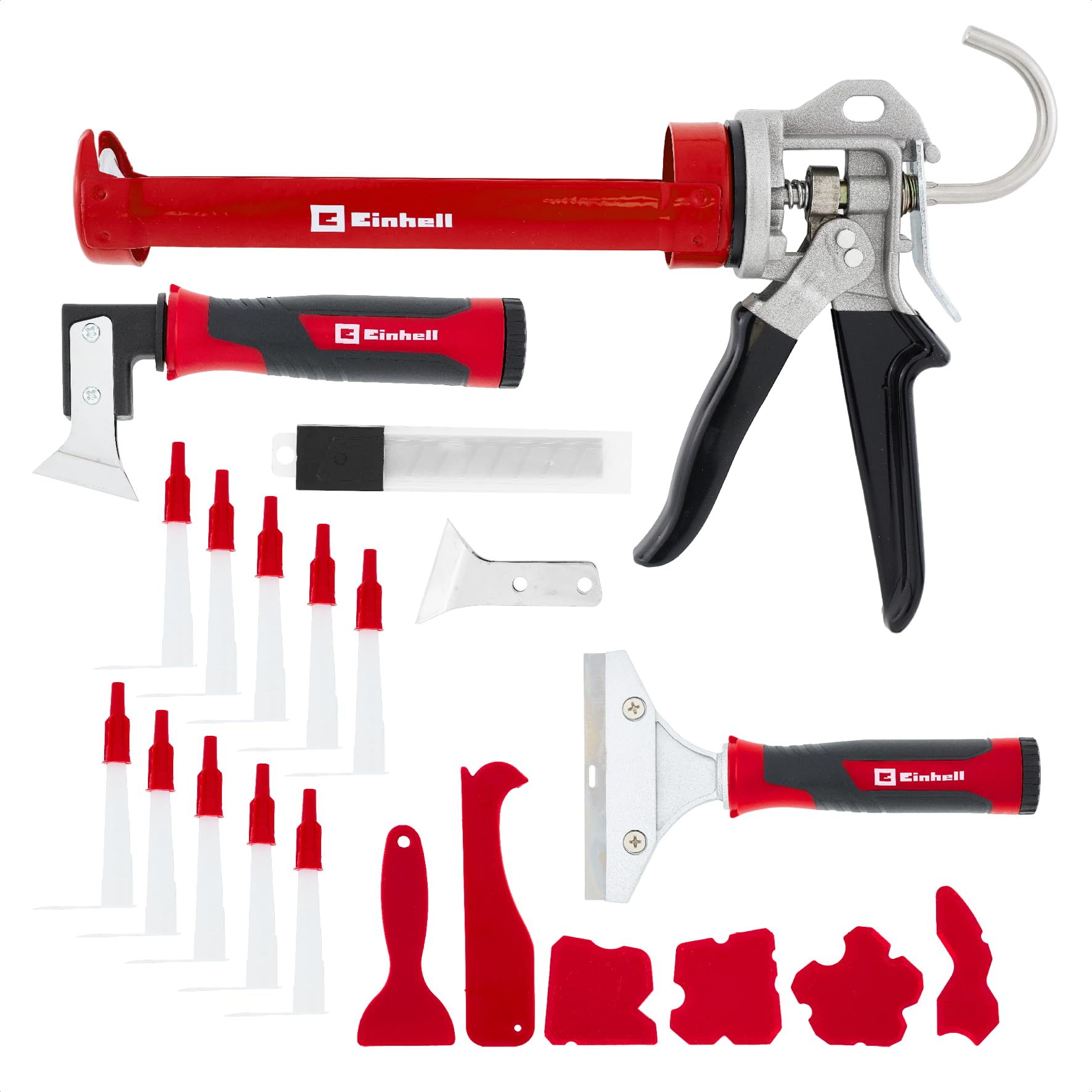 einhell-silikonreparatur-set-22-tlg-mit-kartuschenpresse-360-drehbare-kartuschen image 1