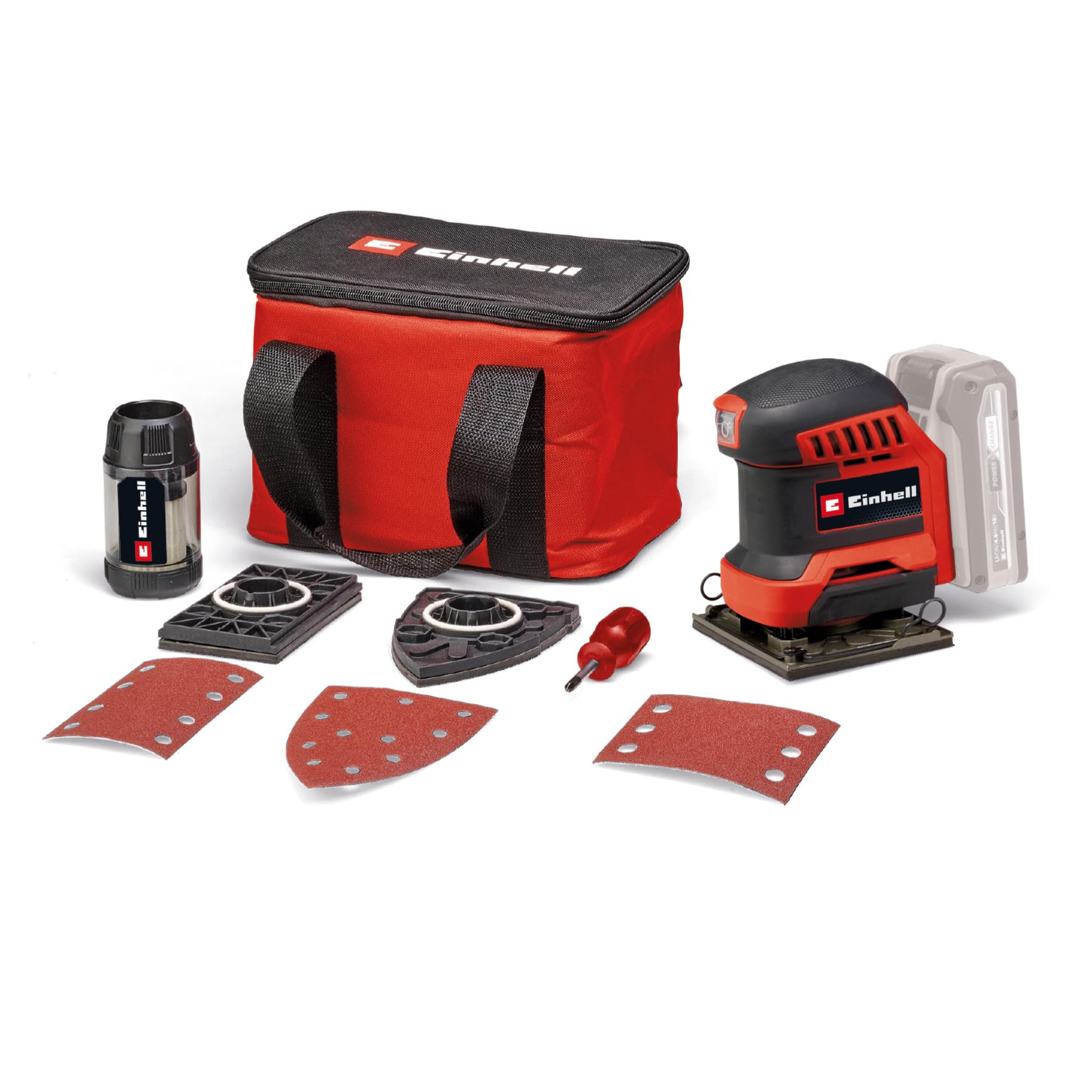 einhell-akku-faustschleifer-te-os-18-113-3x-li-solo-power-x-change-18-v-schwings image 1