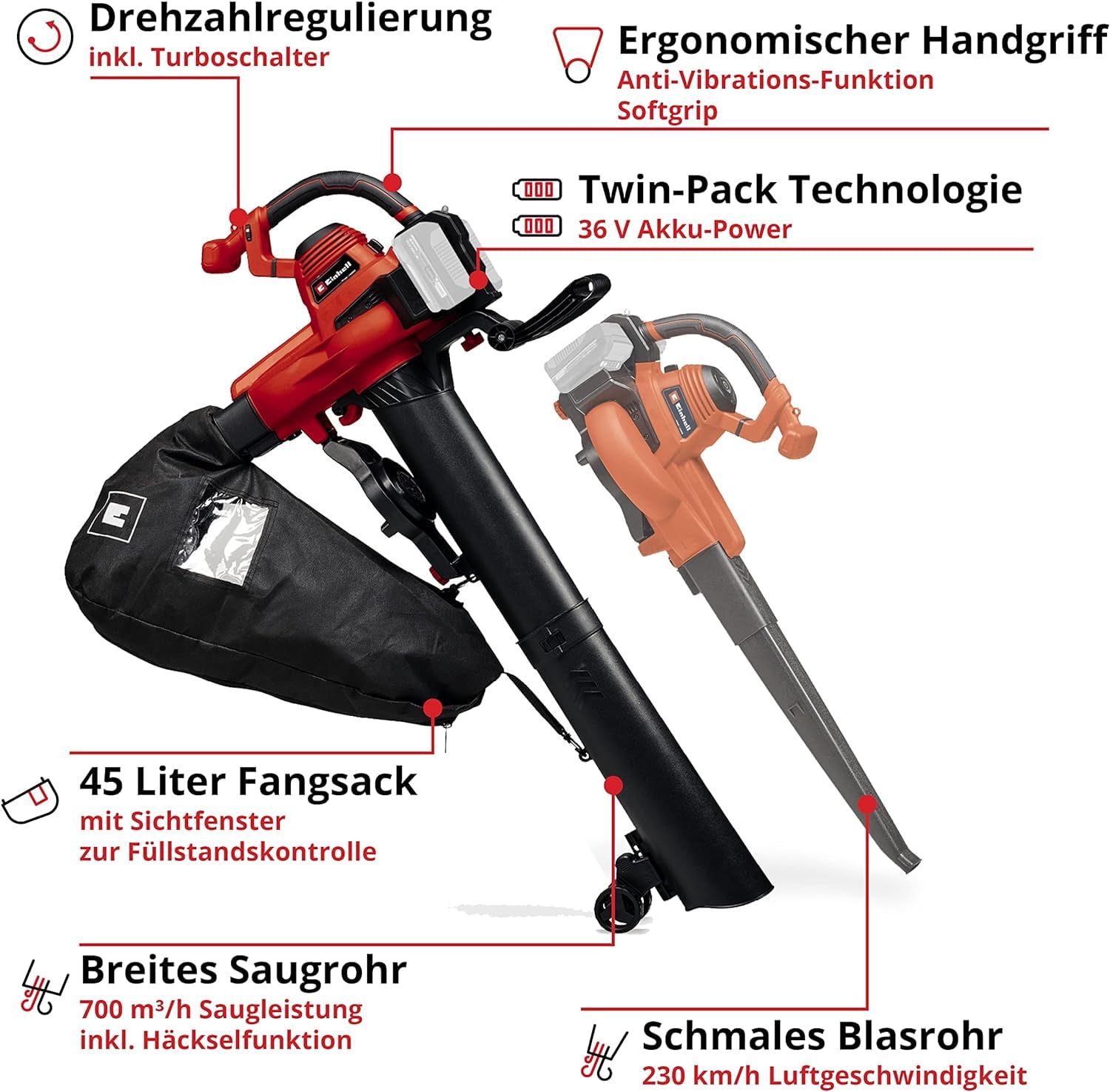 einhell-akku-laubsauger-ge-cl-36-230-li-e-solo-power-x-change-2-x-18-v-saug-blas image 3