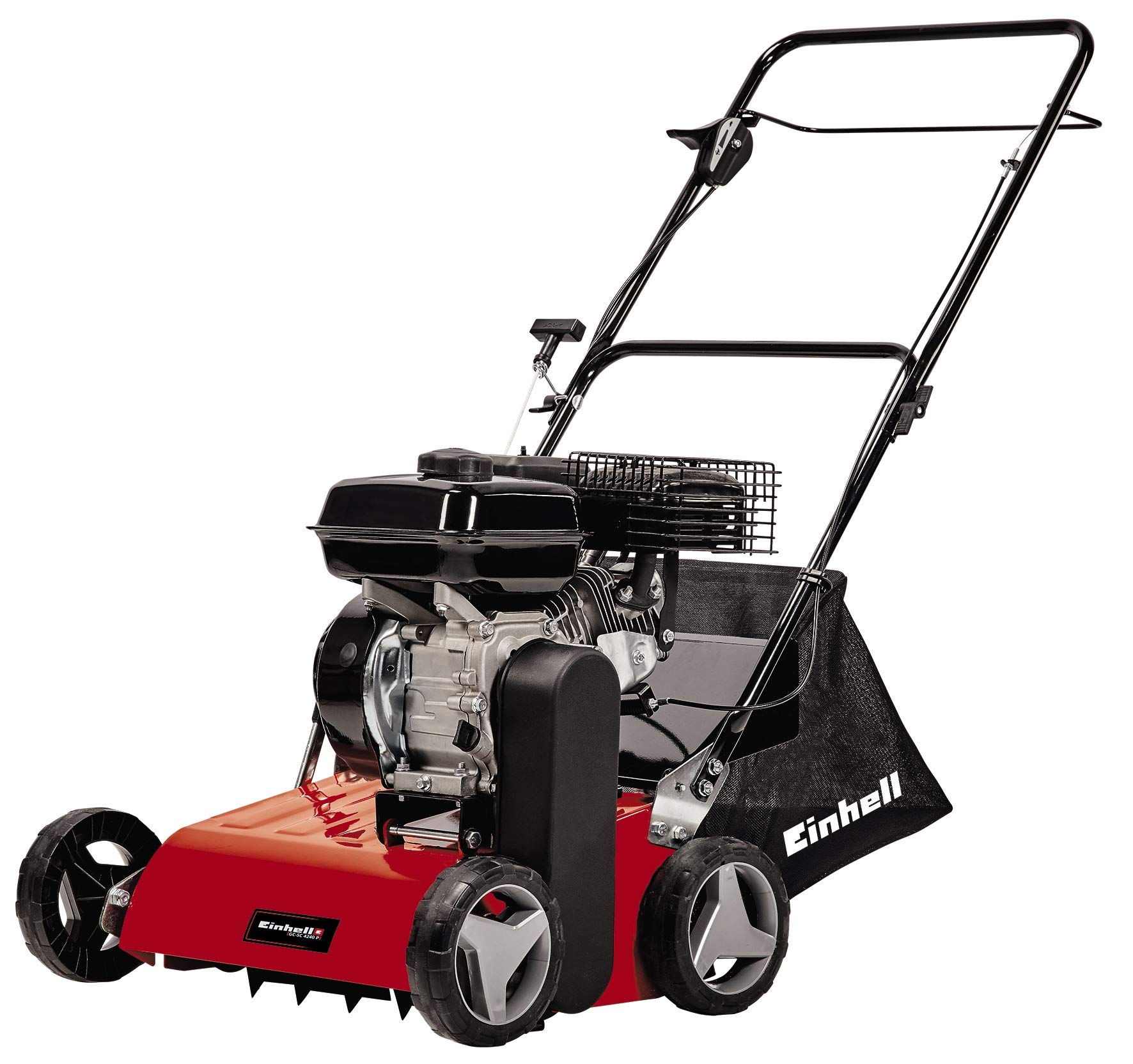 einhell-benzin-vertikutierer-gc-sc-4240-p-4-2-kw-4-takt-vertikutierer-mit-18-sta image 1